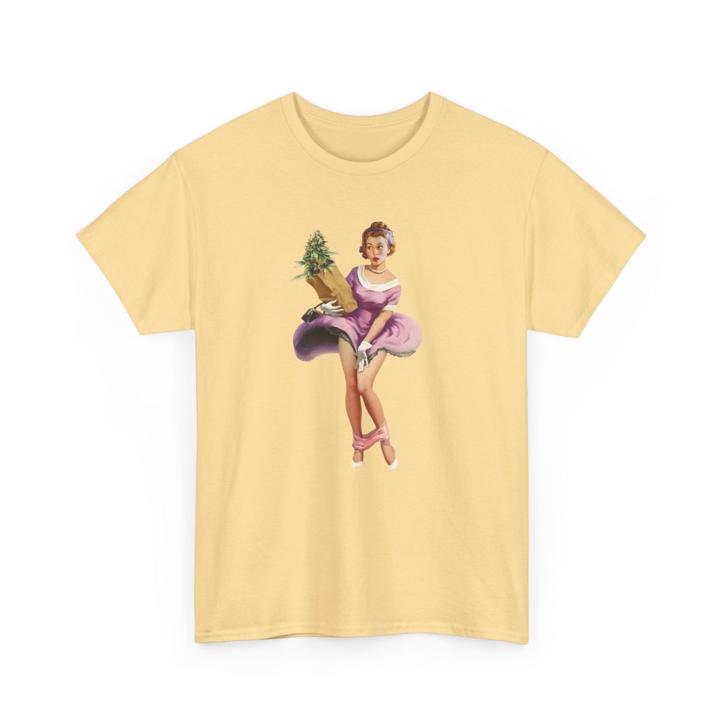 Weed Panty Dropper Funny Retro Graphic T Shirt ADULT NEW Heavy Cotton Tee