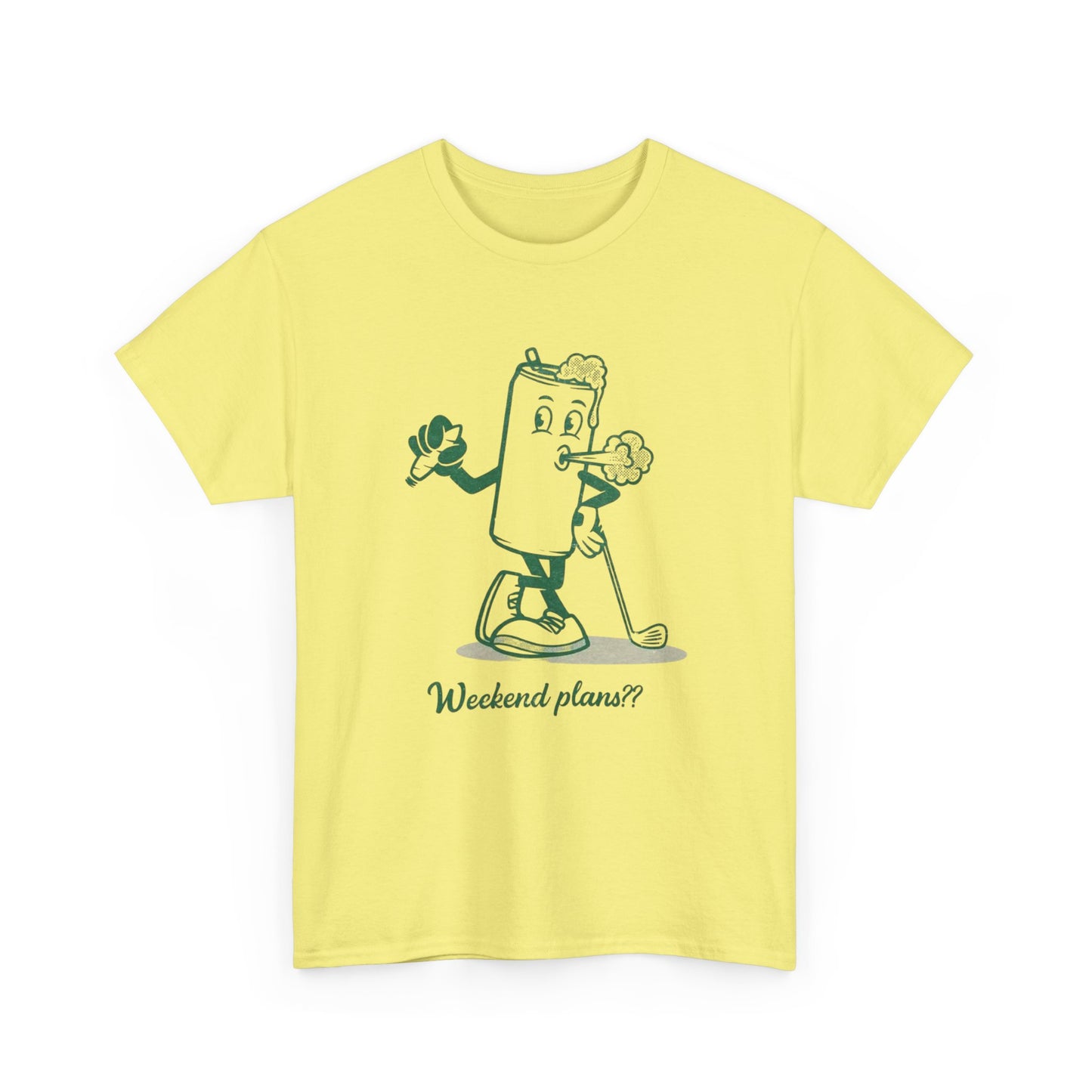 Weekend Plans Beers Weed And Golf Graphic T Shirt NEW Adult Unisex Heavy Cotton