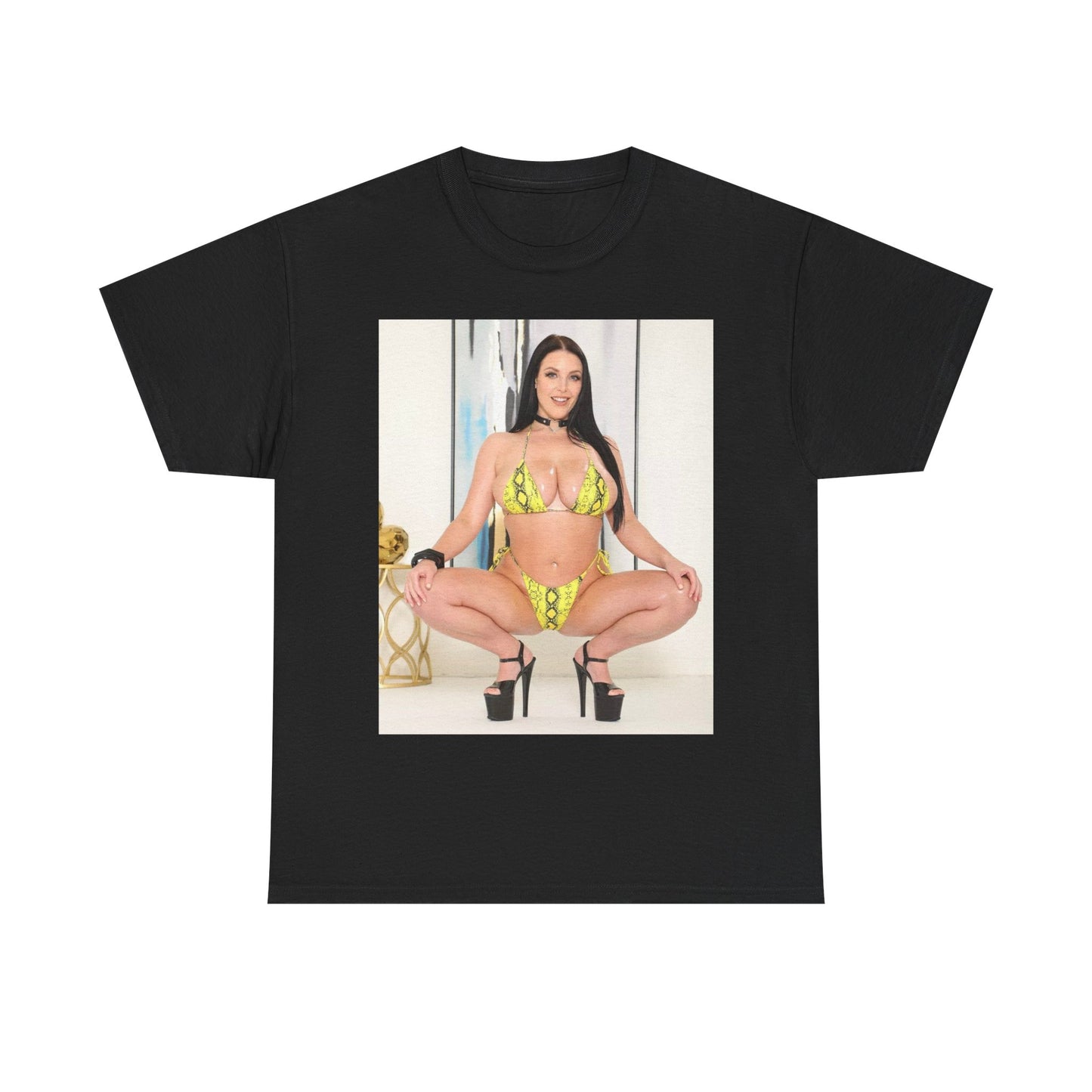 Angela White Shirt Bikini Poster Model Funny Onlyfans Unisex Heavy Cotton Tee