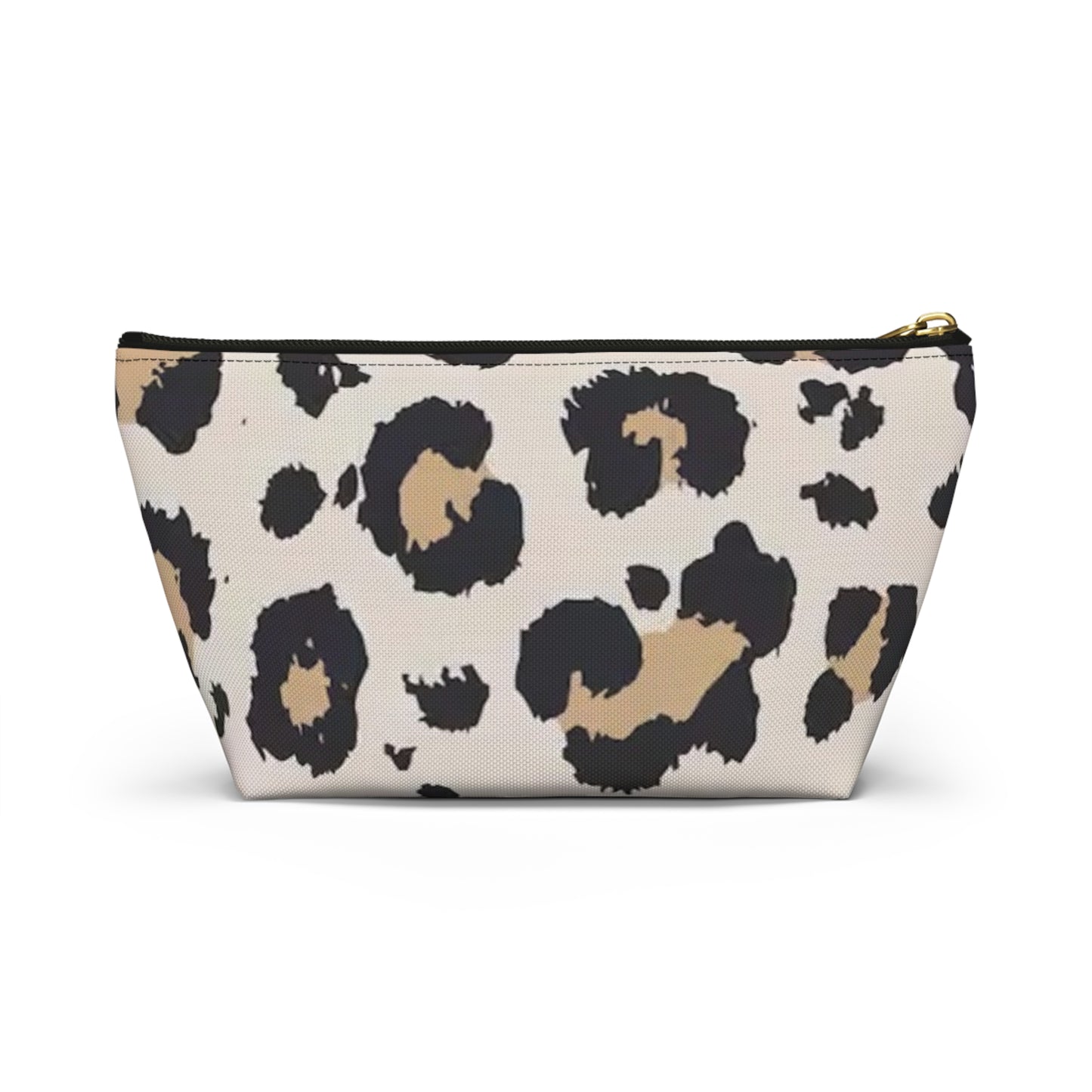 Leppard Print Animal FOUX Travel Bag Multi ColorAccessory Pouch w T-bottom
