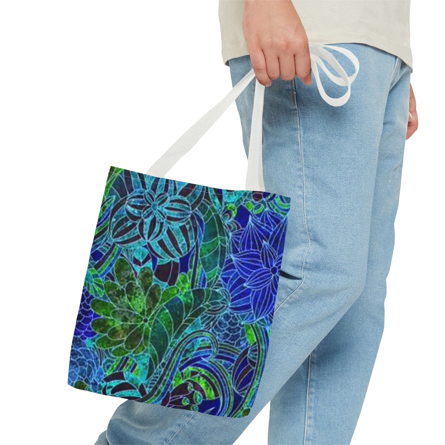 Blue And Green Multi Color BRAND NEW MODERN Tote Bag (AOP)