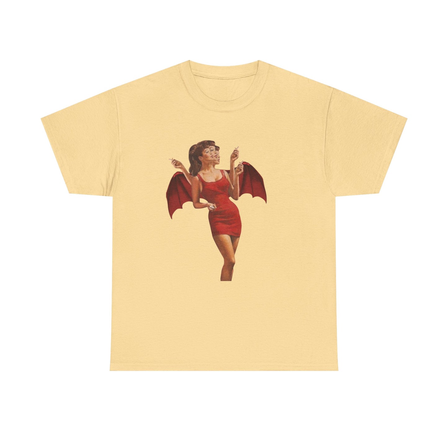 She Devil Vintage Graphic T-Shirt Women's Heavy Comfy Cotton Tee