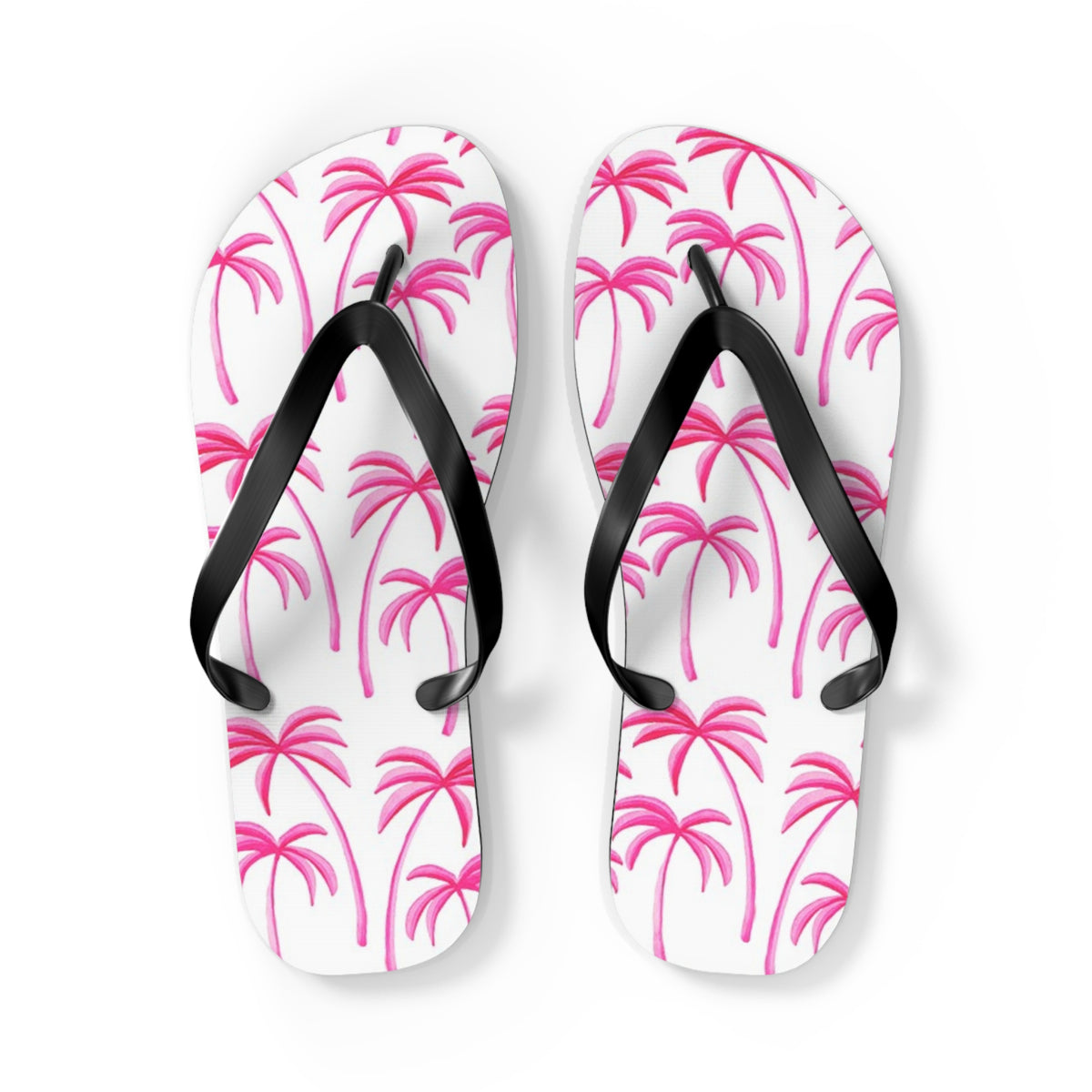 Pink Palms Sandals Summer Flip Flops Slides BRAND NEW