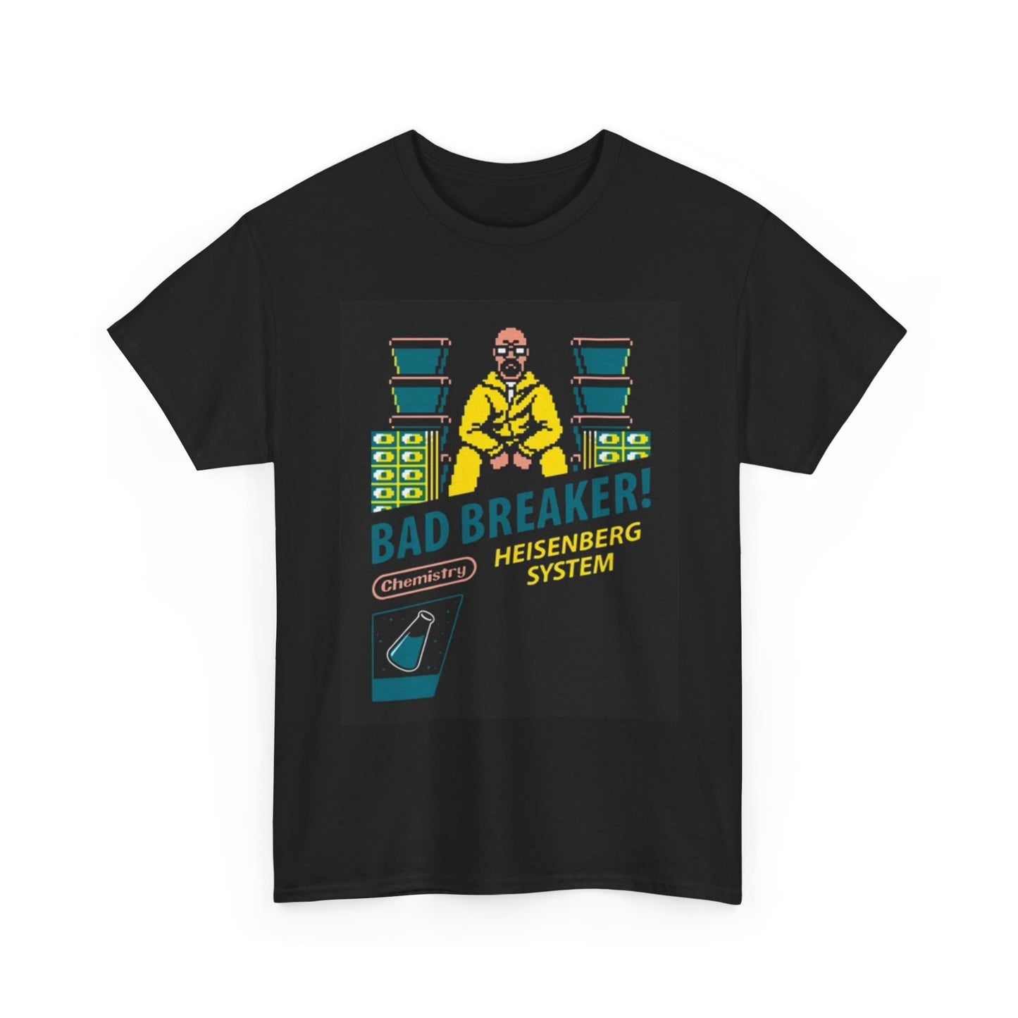 Breaking Bad Gamer Graphic T Shirt Retro Video Game Poster Unisex Heavy Cotton