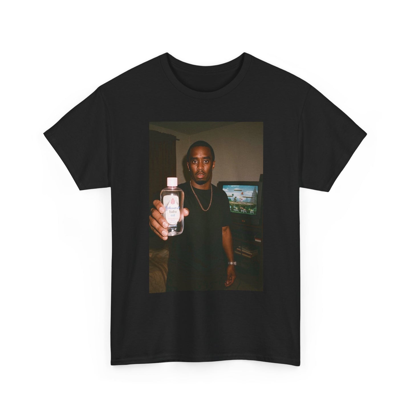 Diddy Funny Baby Oil Graphic T Shirt Unisex Heavy Cotton Tee
