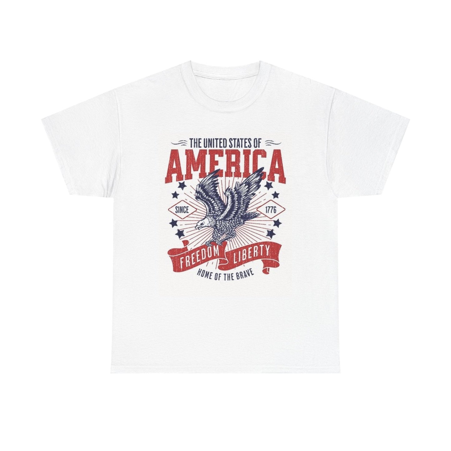 USA American Flag Graphic T Shirt Brand NEW Unisex Heavy Cotton Tee
