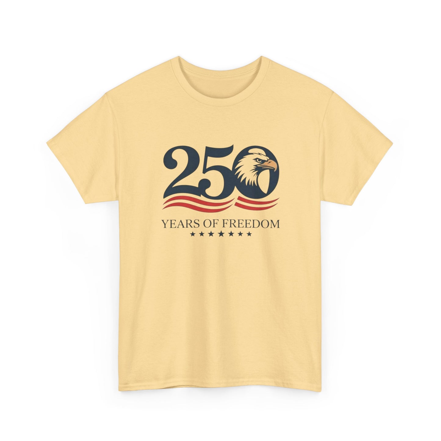 America 250 Years Of Freedom Graphic T Shirt Adult New Tee