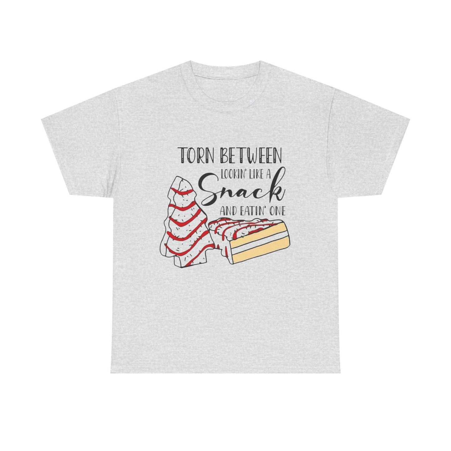 Funny Christmas Tree Cakes Graphic T Shirt Unisex NEW Heavy Cotton Tee