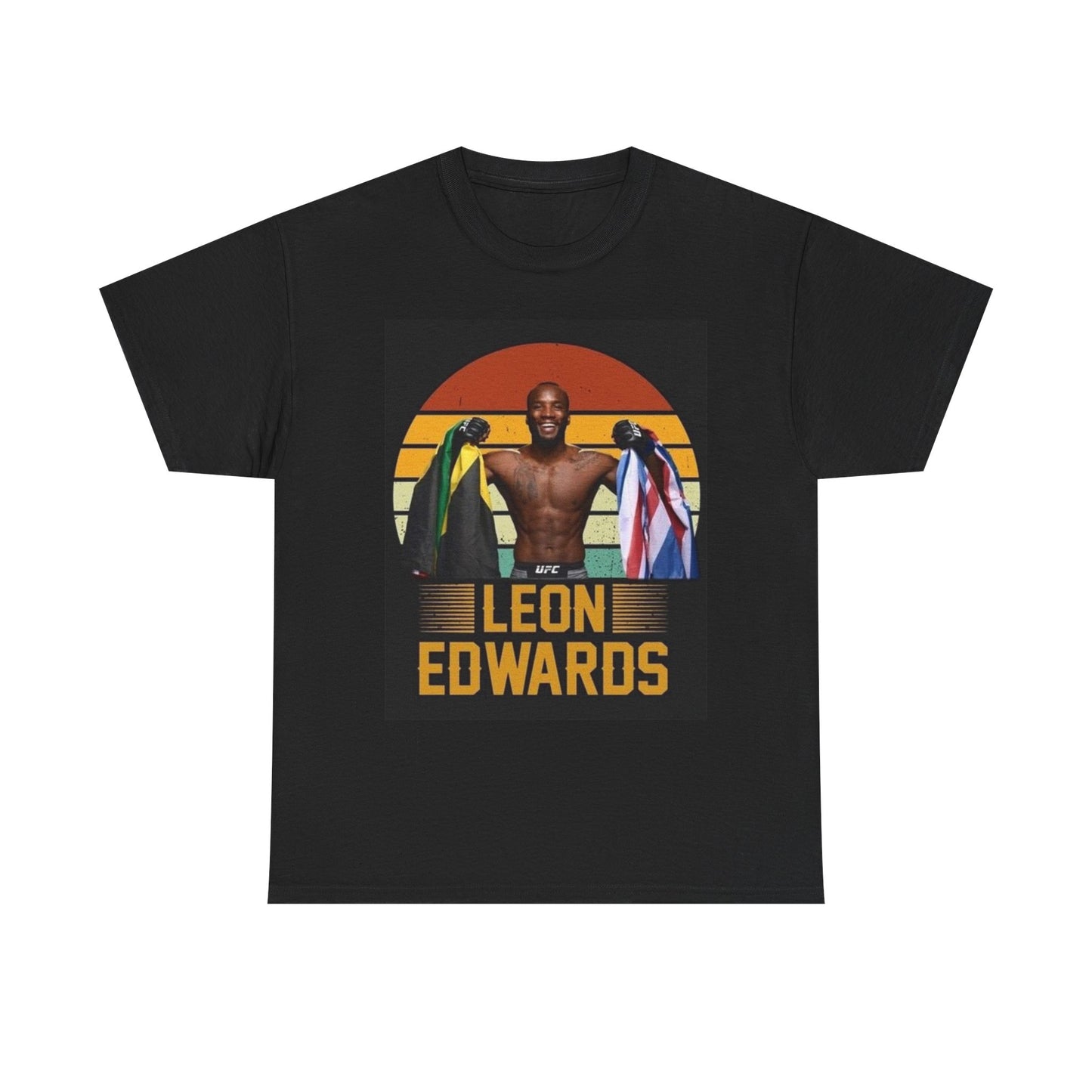 Leon Edwards Tshirt MMA UFC Fighter Merch Rocky Unisex Heavy Cotton Tee Jamacia