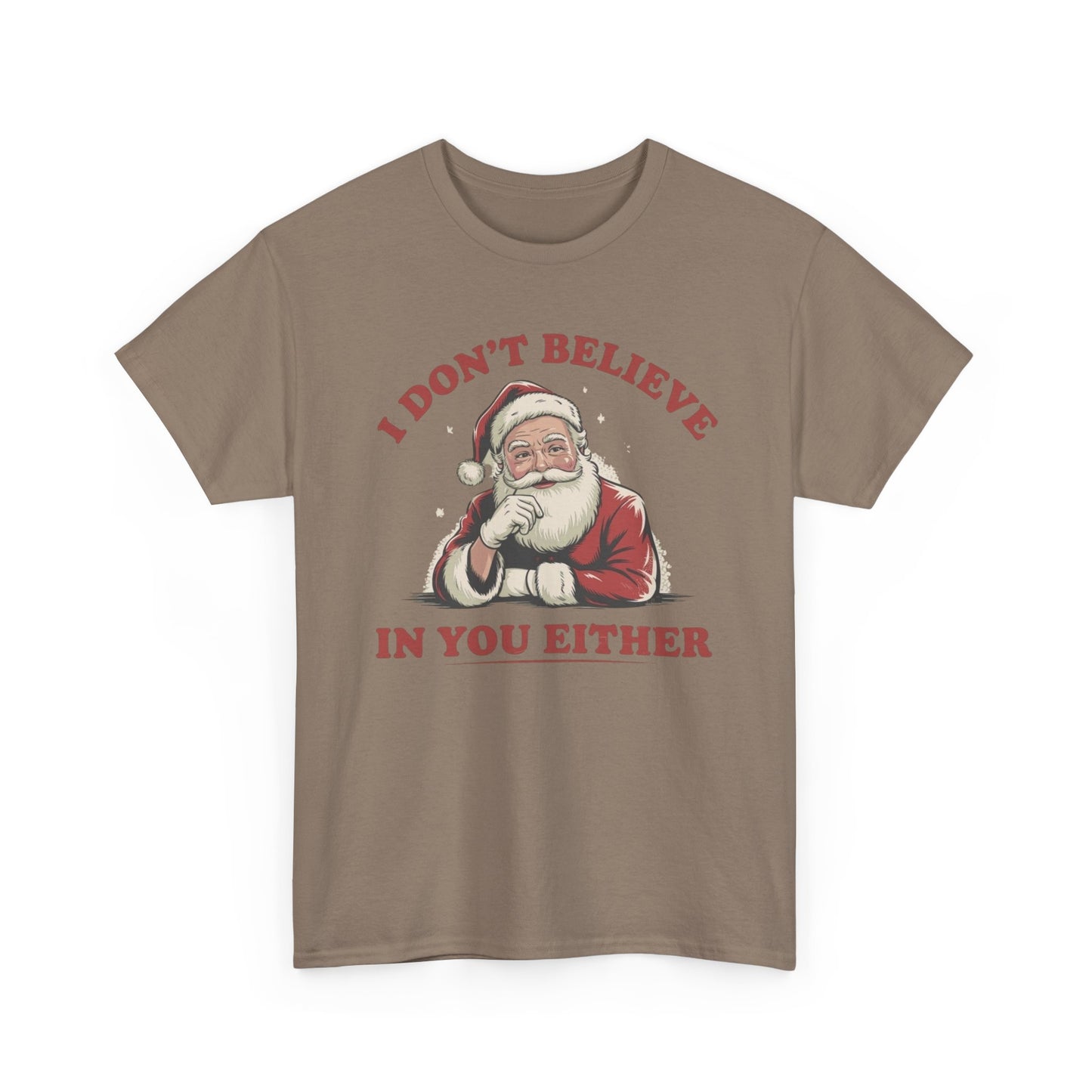 Santa's Real Funny Christmas Graphic T Shirt NEW Unisex Heavy Cotton Tee