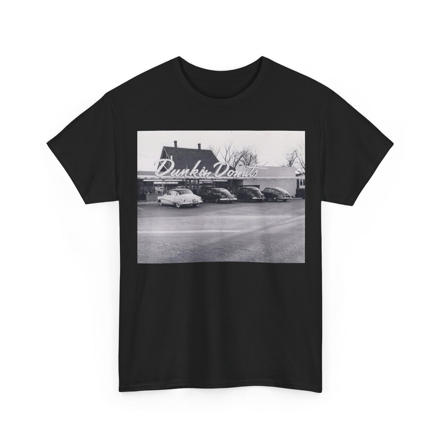 Dunkin’ Donuts T-shirt vintage art photo Boston classic Unisex Heavy Cotton Tee