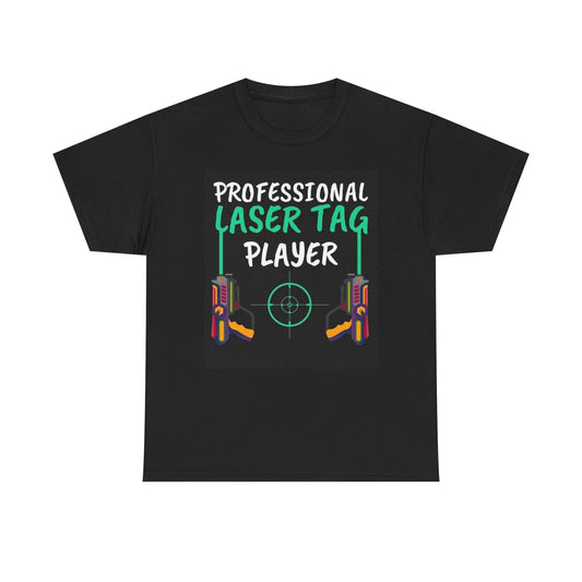 Laser Tag Player Graphic T Shirt Funny Gift Jokes Unisex Heavy Cotton Tee