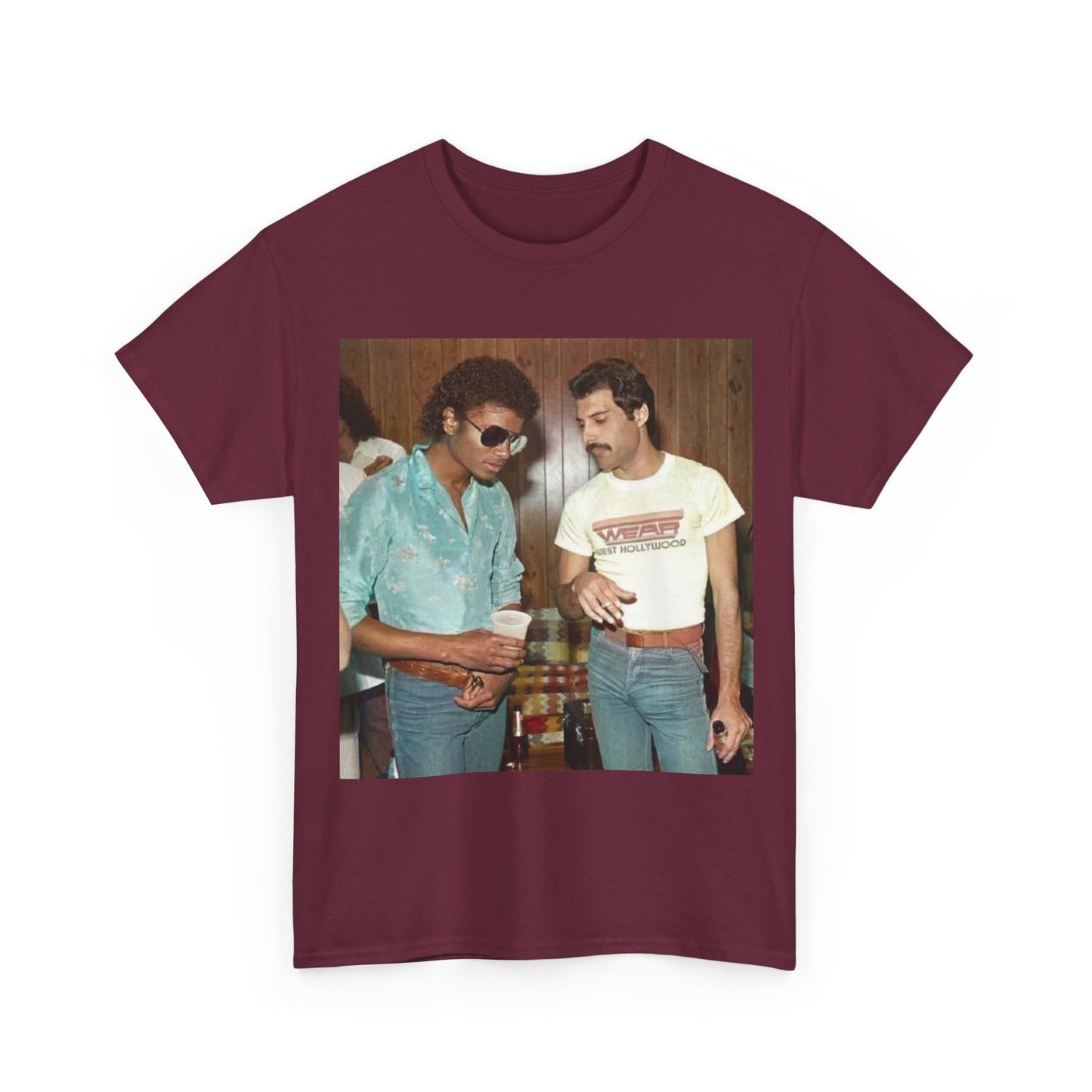 Michael jackson Queen tshirt vintage 80s retro graphic Unisex Heavy Cotton Tee