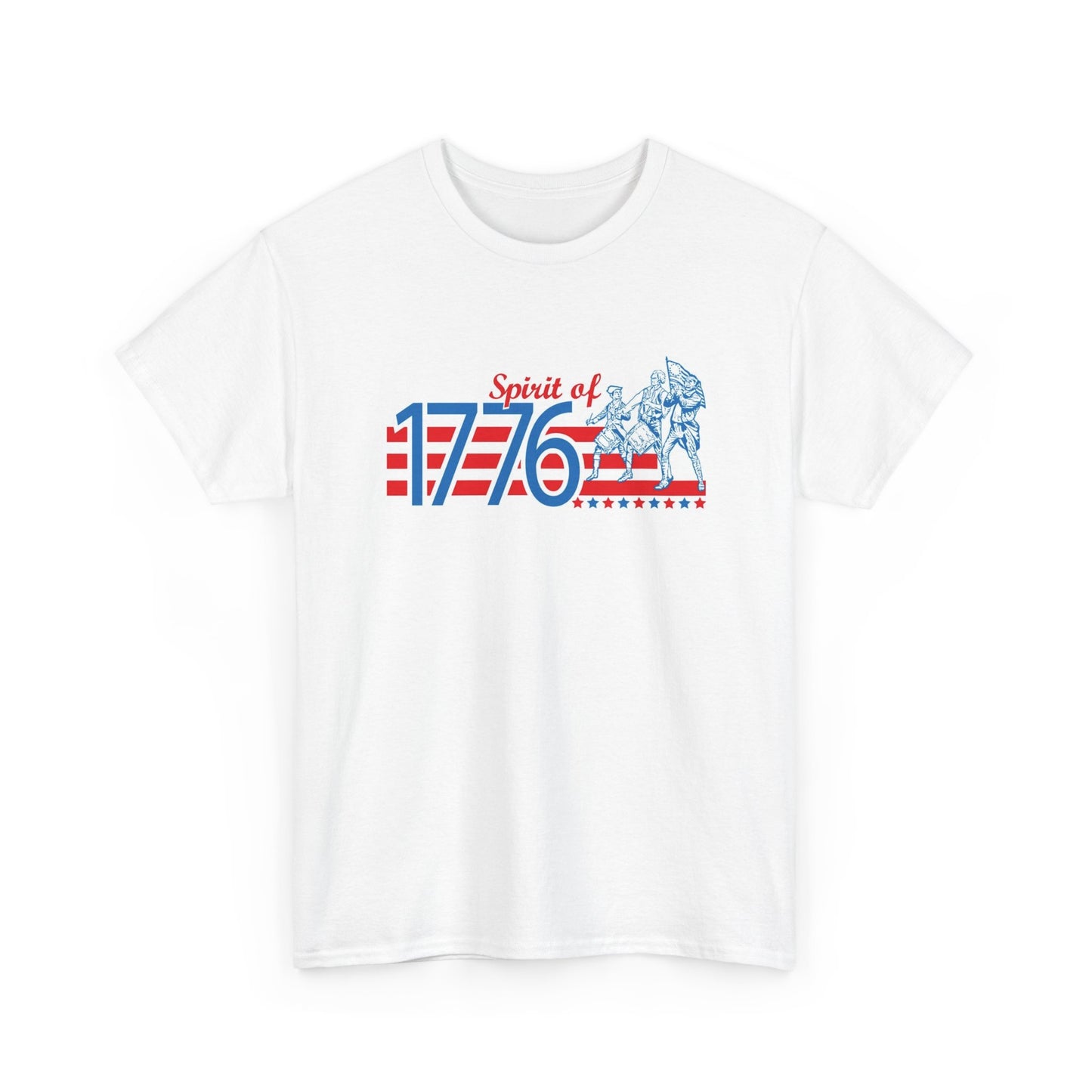 Spirit Of 1776 USA Graphic T Shirt Men's Heavy Cotton Tee - Quality - Modern True to Size