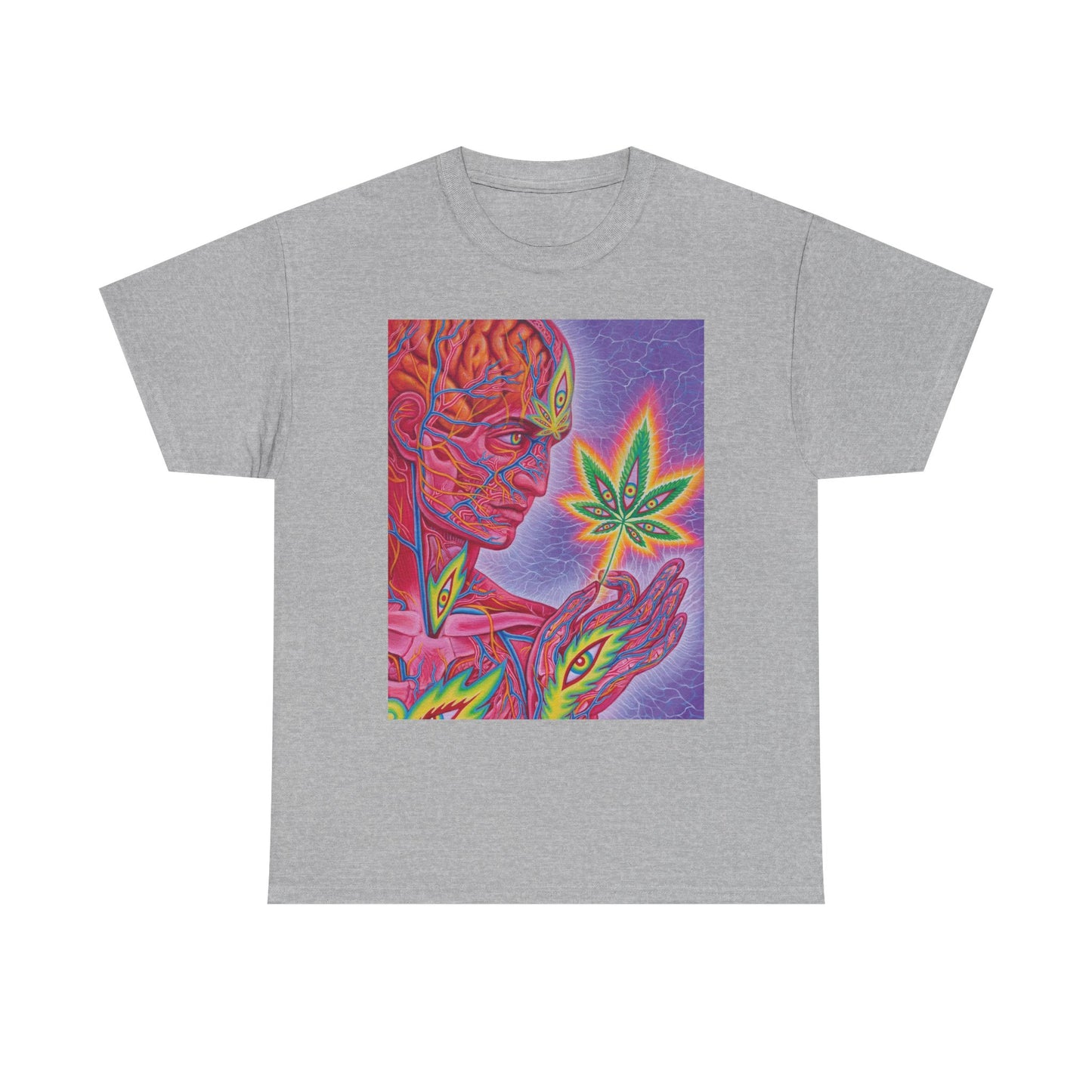 Trippy Mushrooms T Shirt Retro Pot 420 Vibes Groovy graphic  Unisex Heavy Cotton