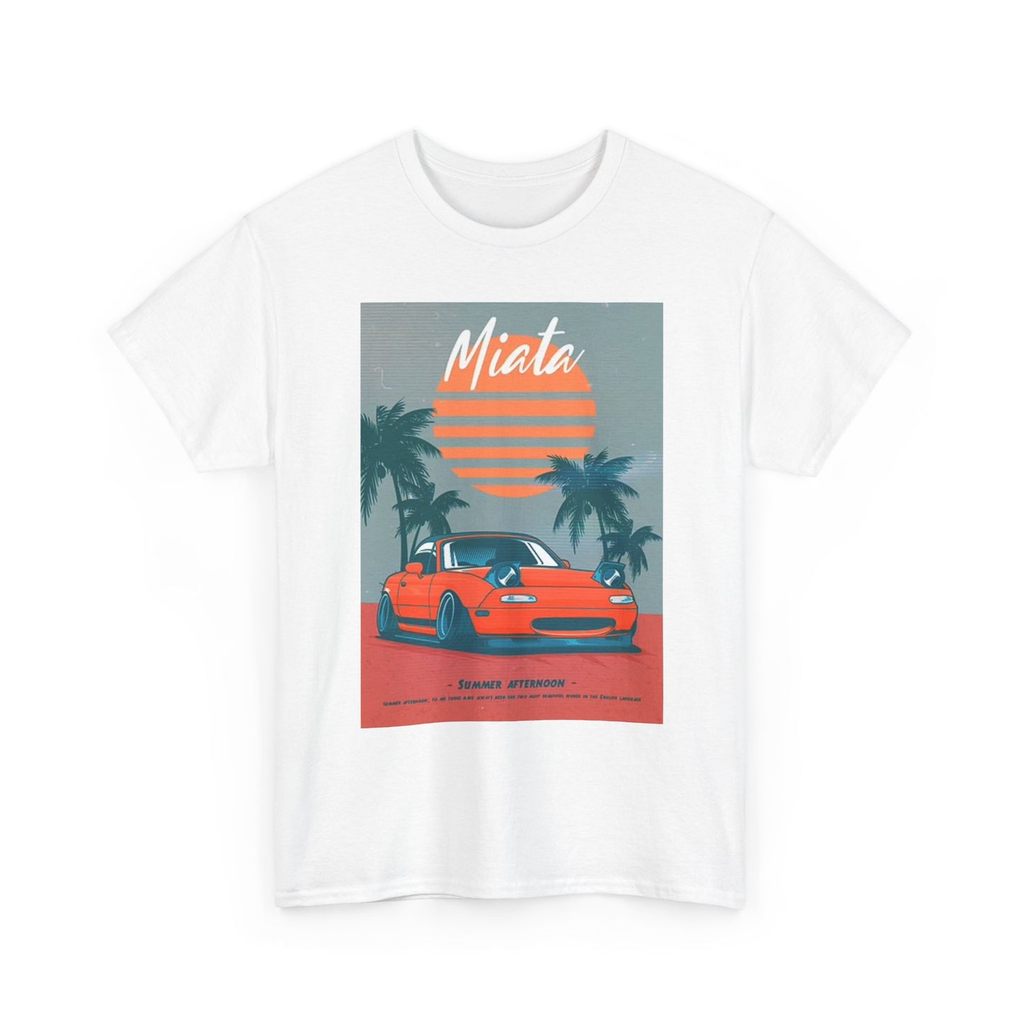 Mazda Miata Graphic T Shirt Retro Car Meet JDM Drifting Unisex Heavy Cotton Tee