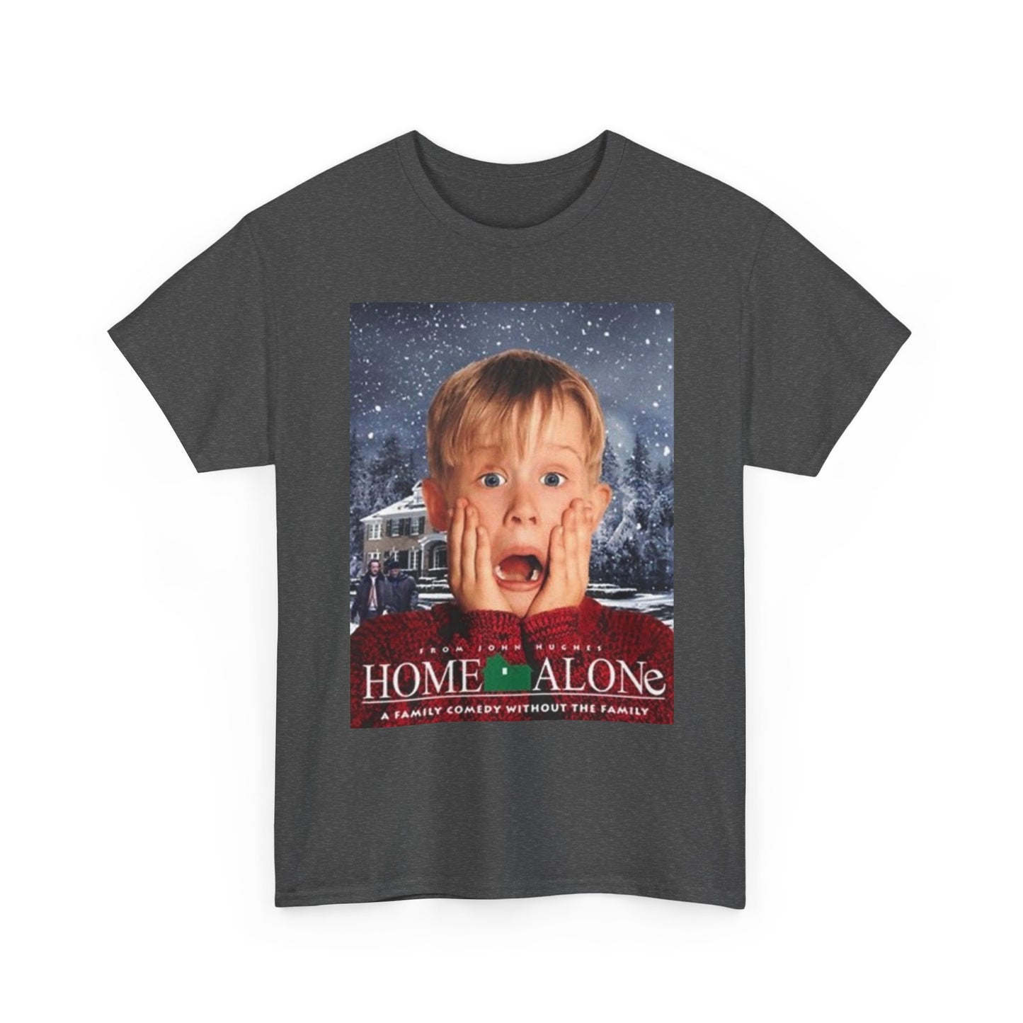 Home Alone T Shirt Vintage Movie Art Christmas Gift Unisex Heavy Cotton Tee