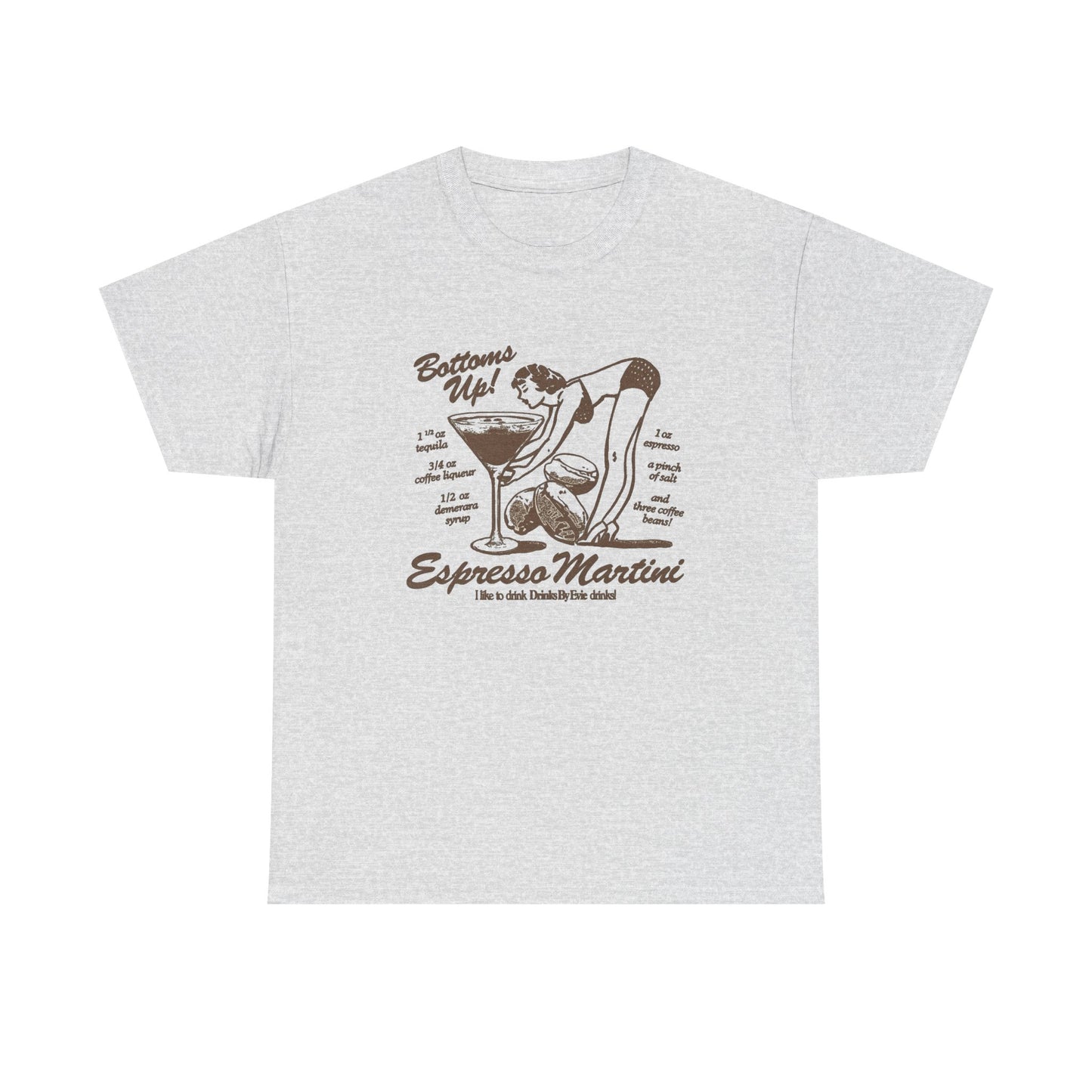 Espresso Martini Graphic T Shirt NEW Unisex Heavy Cotton Tee