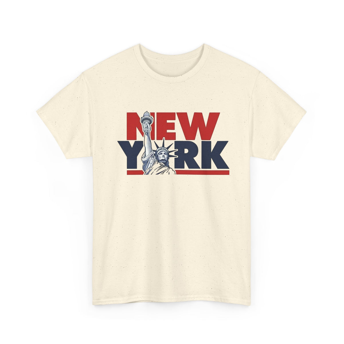 New York Statue Of Liberty Graphic T Shirt Men's Classic Heavy Cotton Tee