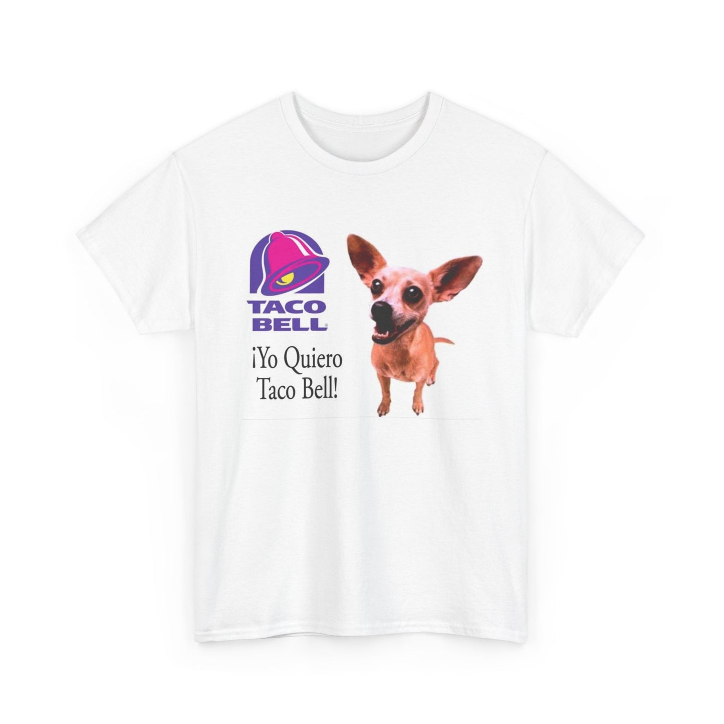Taco Bell Shirt Funny Retro Logo Mexican Dog 90s Nostalgia Unisex Heavy Cotton