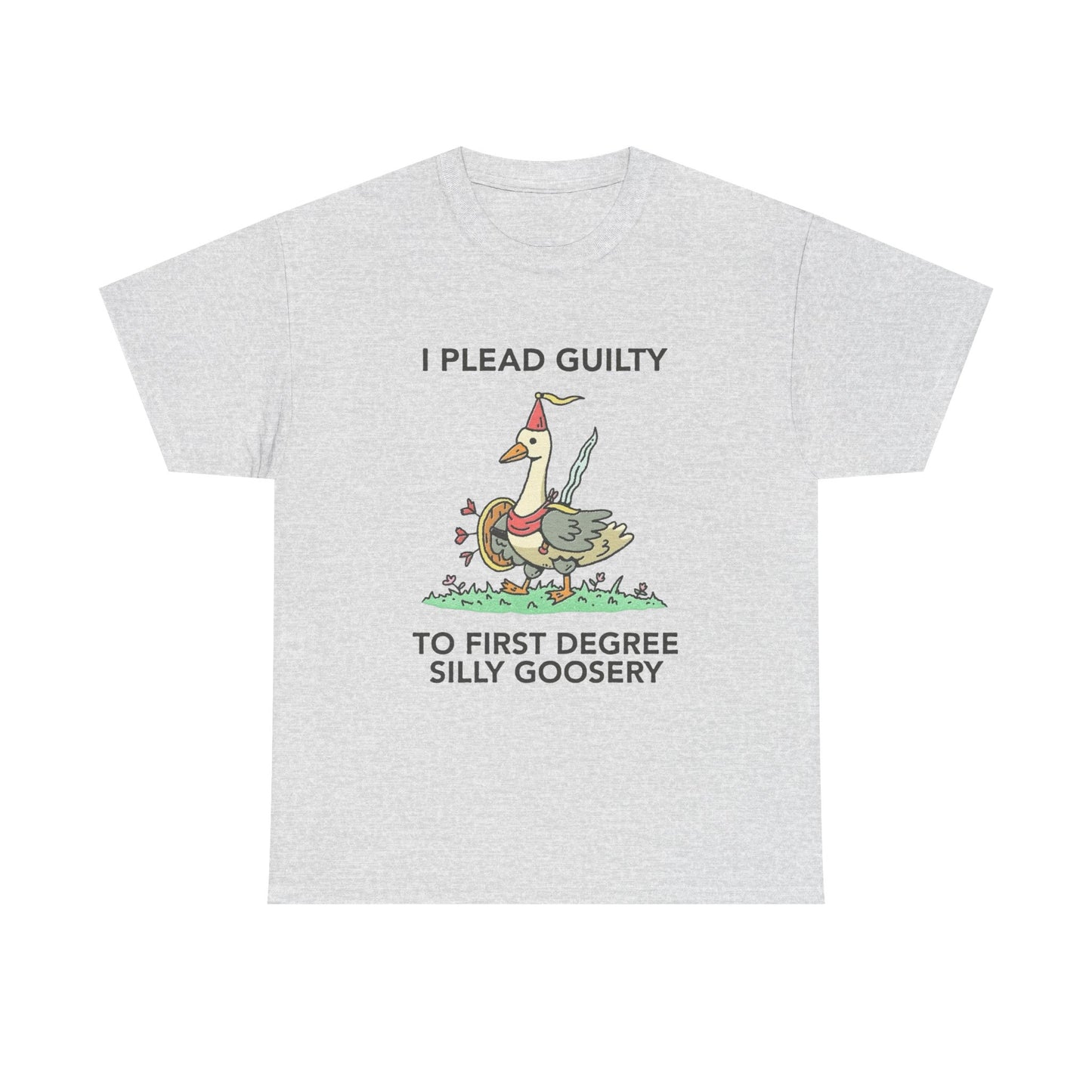 I Plead Guilty Silly Funny Graphic T Shirt Unisex Heavy Cotton Tee