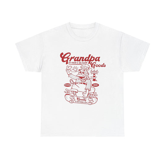 Grandpas Good Skateboards Graphic T Shirt Unisex Heavy Cotton Tee