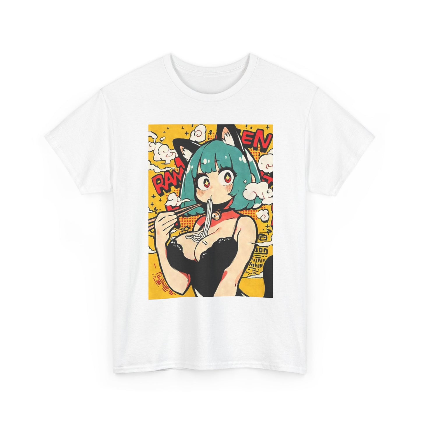 Anime Graphic T Shirt Vintage hentai Waifu Unisex Heavy Cotton Tee