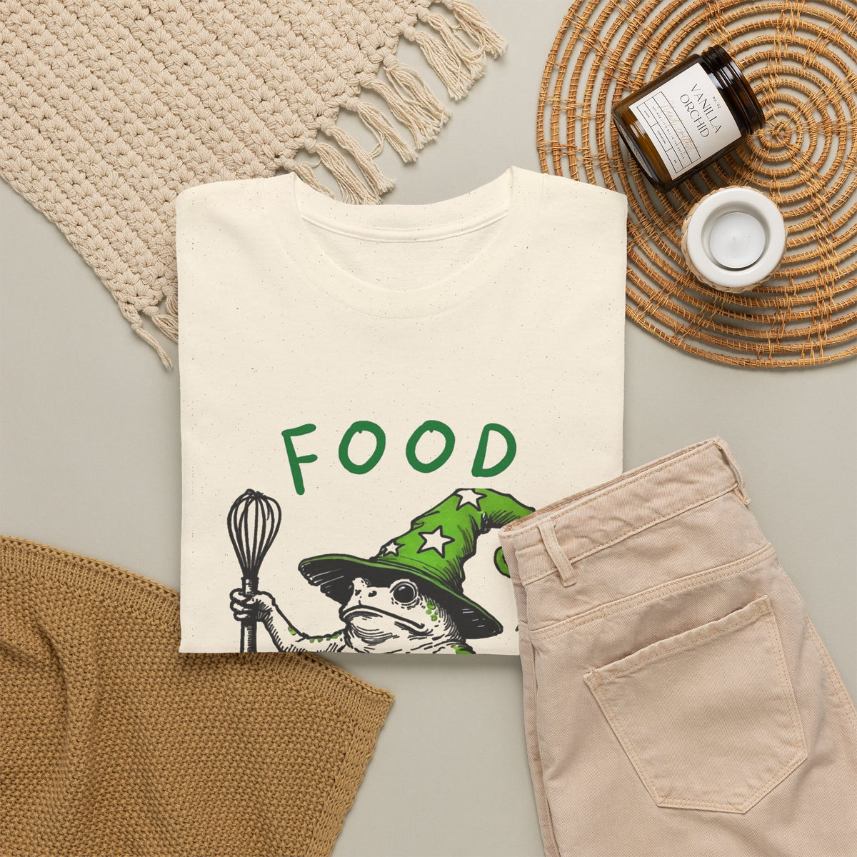 Food Whisperer Wizard Frog T-Shirt Men's Graphic Tee