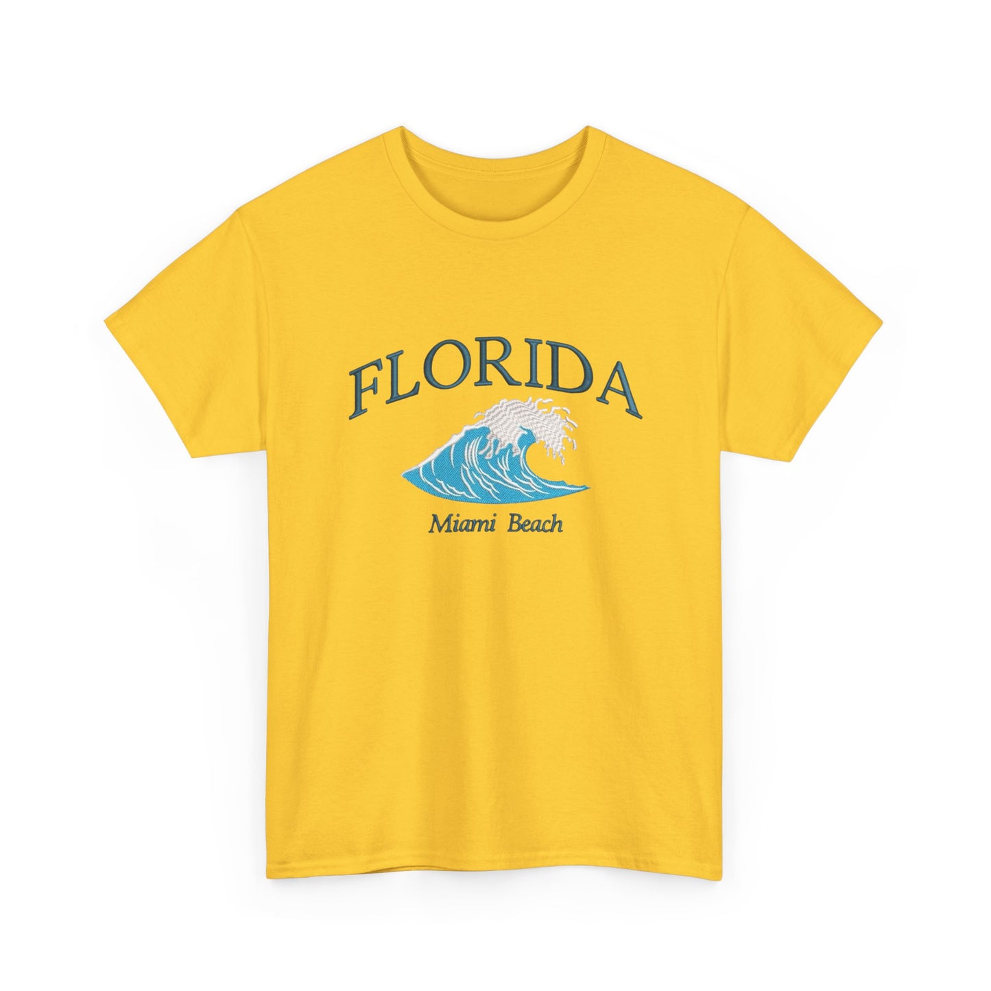 Florida Miami Beach Graphic T Shirt NEW Unisex Heavy Cotton Tee