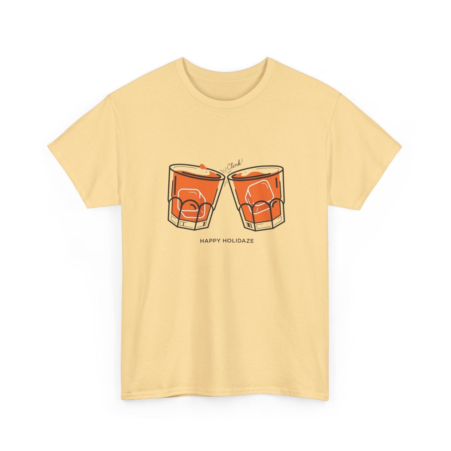 Happy Holidaze Drinks Graphic T Shirt ADULT NEW