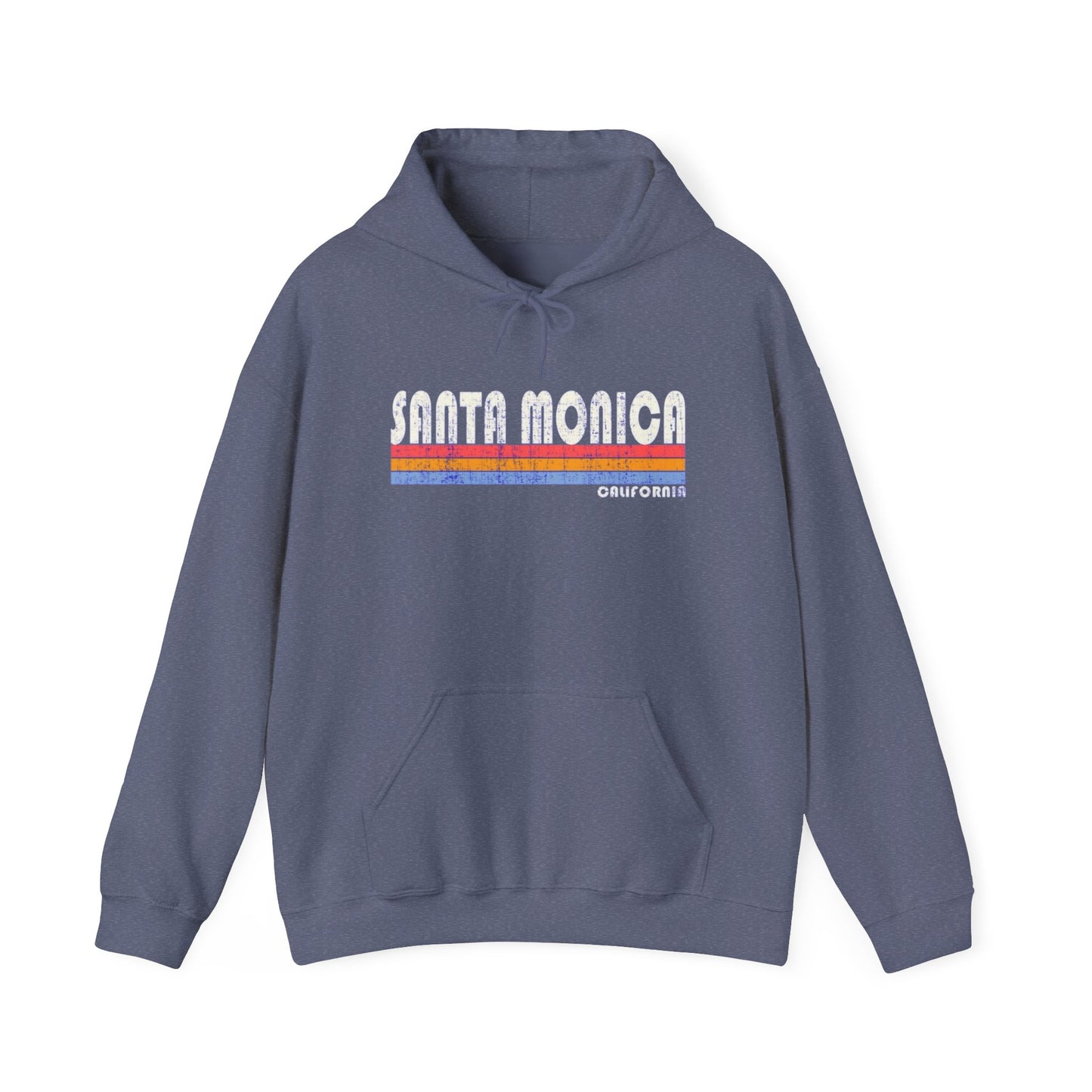 Santa Monica California Graphic Hoodie Heavy Blend Sweatshirt NEW