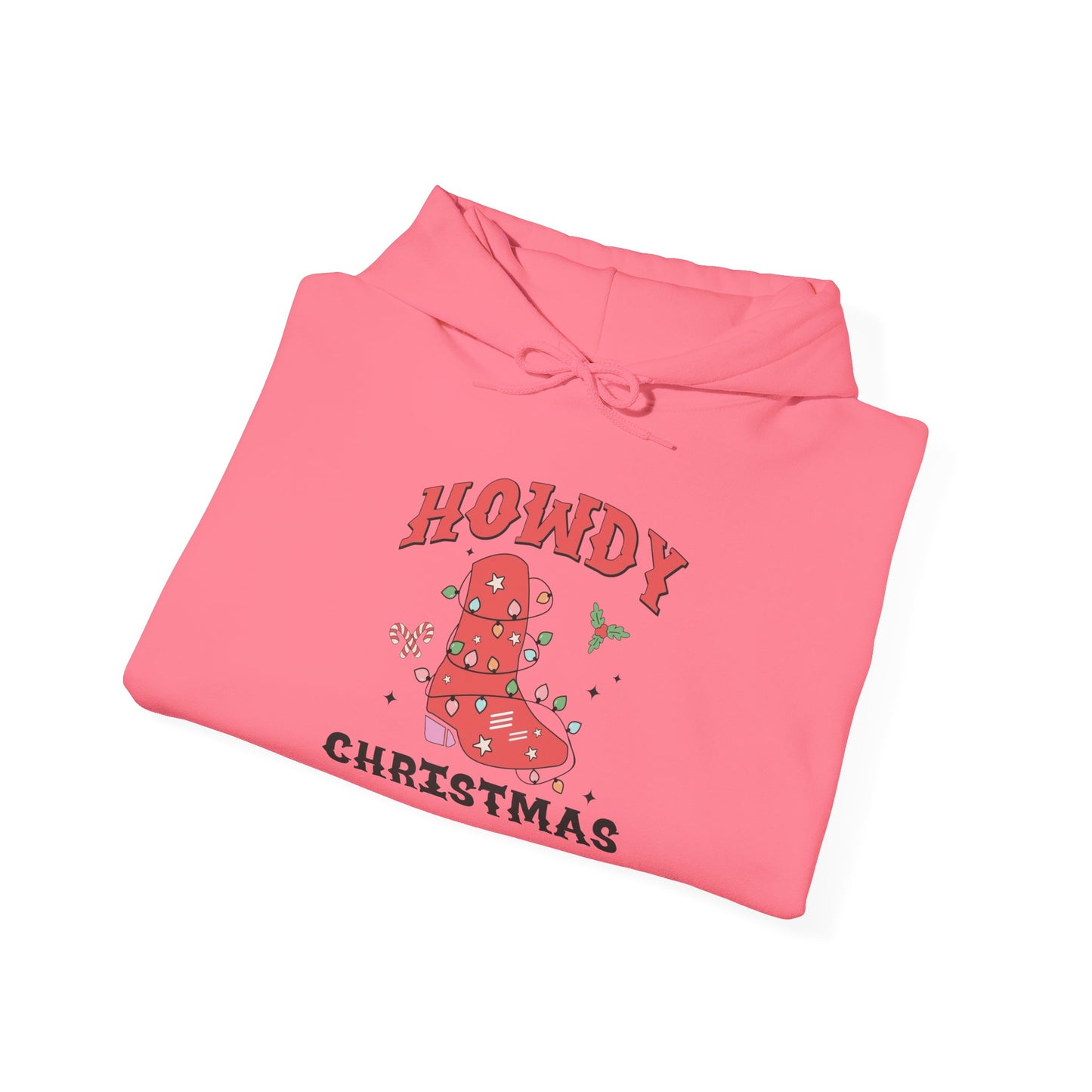 Howdy Christmas Graphic Hoodie Unisex Heavy Blend™ Hooded Sweatshirt