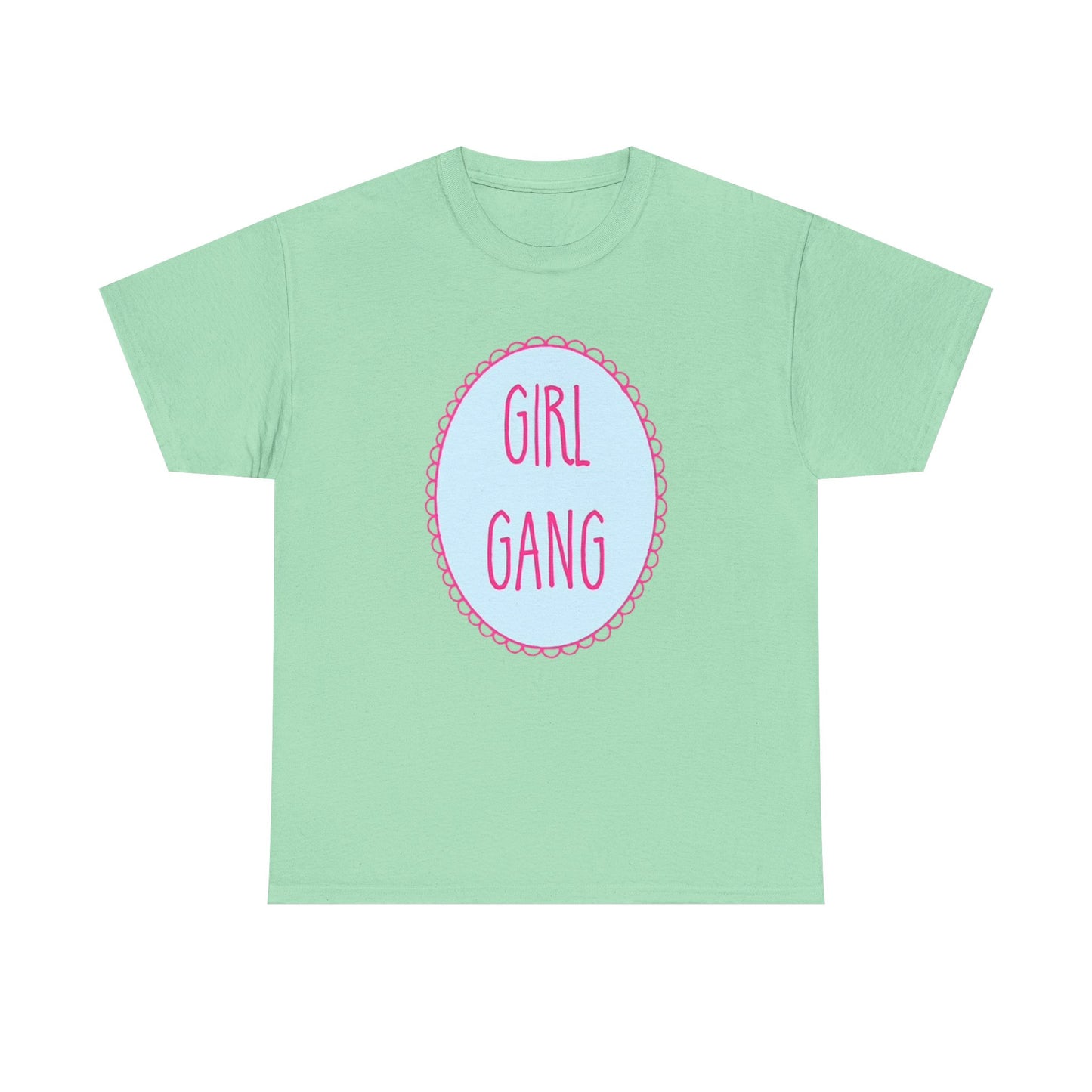 Girl Gang T Shirt Baby Shower Reveal Graphic Unisex Heavy Cotton Tee