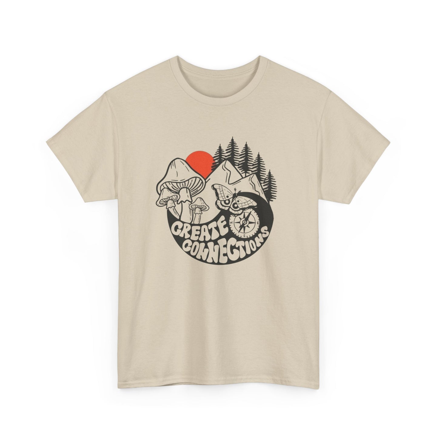 Create Connections Graphic T Shirt Unisex Heavy Cotton Tee
