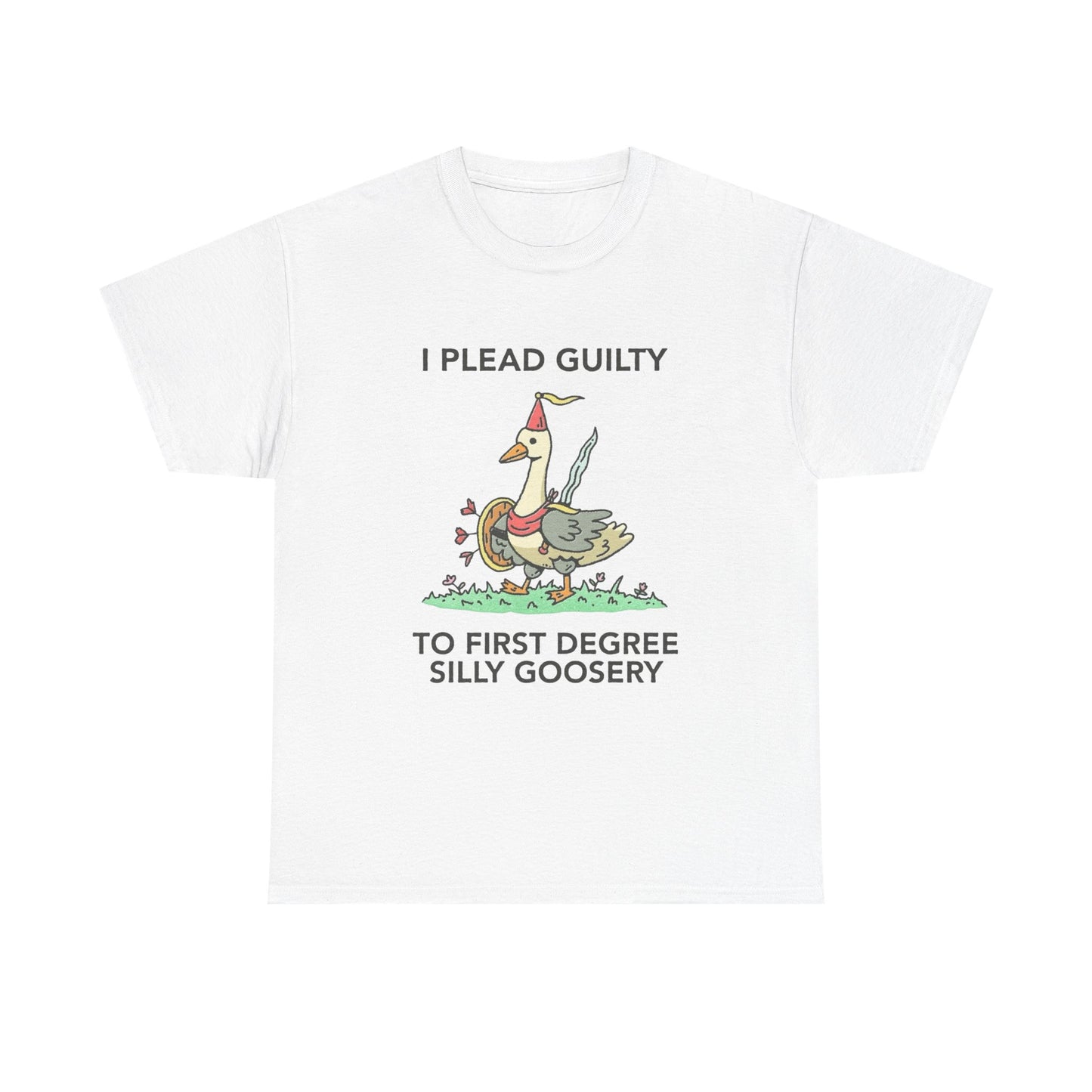 I Plead Guilty Silly Funny Graphic T Shirt Unisex Heavy Cotton Tee