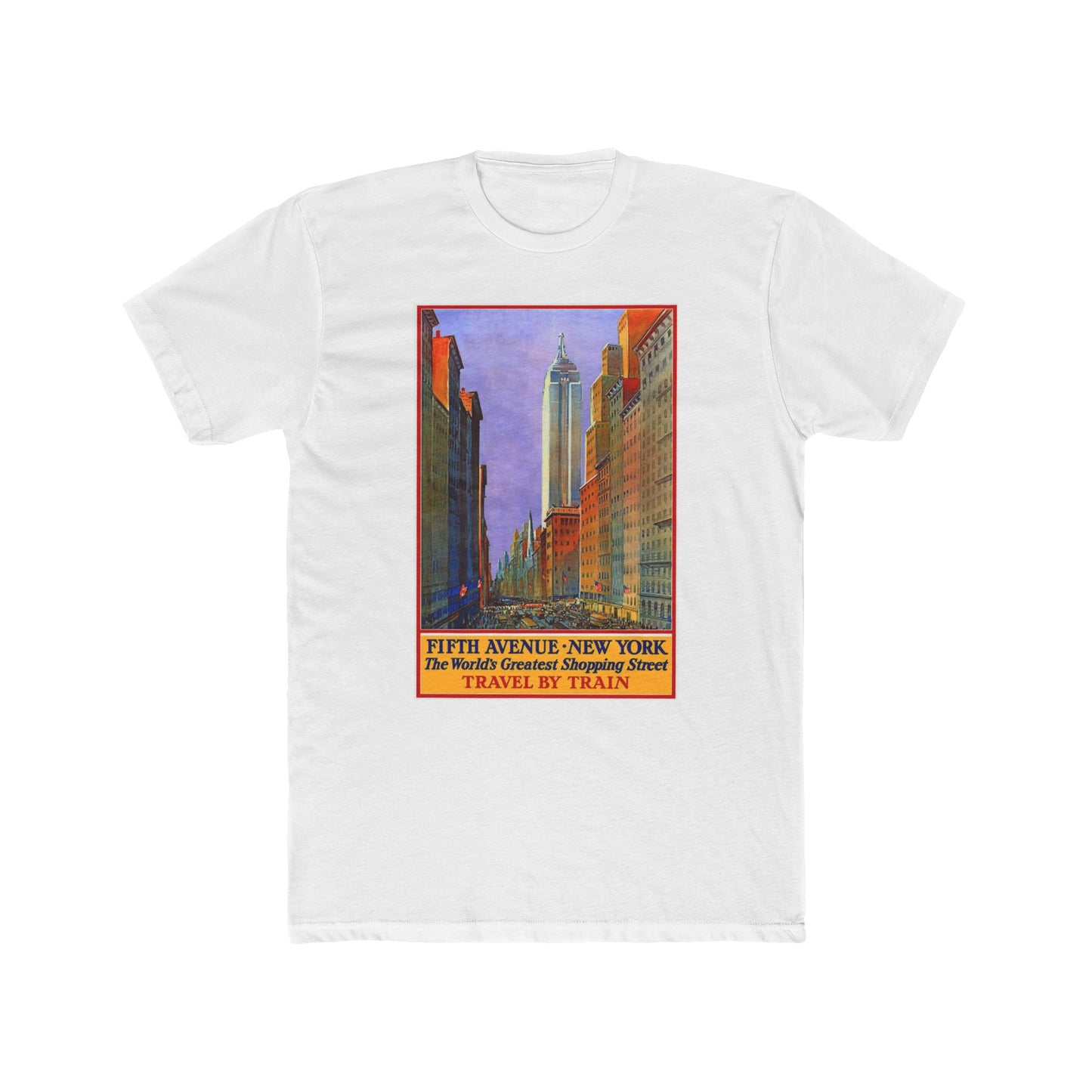 New york tshirt  contemporary art met gala vintage retro Men's Cotton Crew Tee