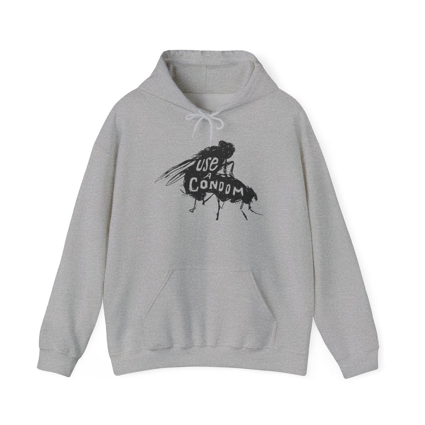 Use A Condom Funny Graphic Hoodie Unisex Heavy Blend™ Hooded Sweatshirt