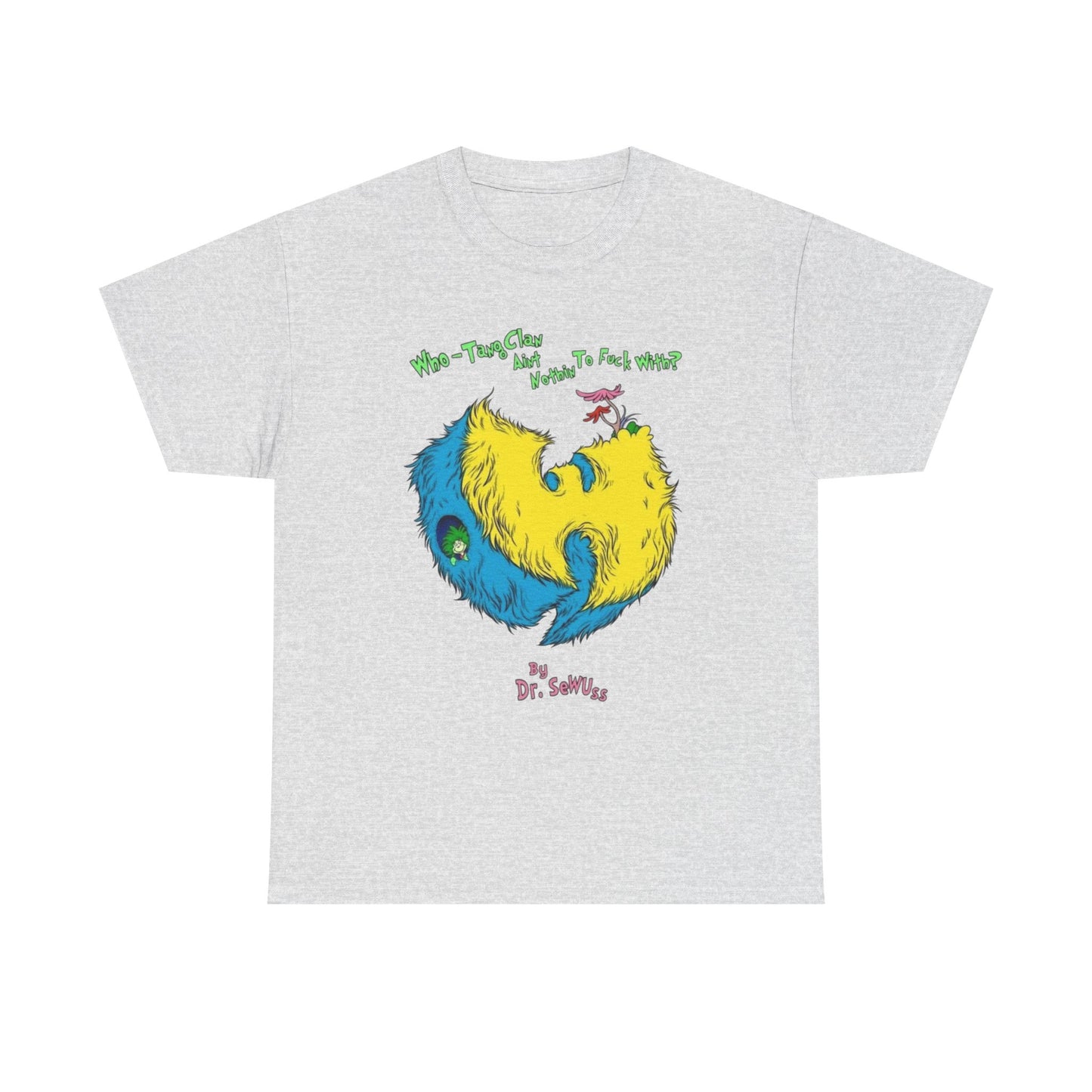 Wu Tang Vintage Cartoon Graphic T Shirt Unisex Heavy Cotton Tee Gift New