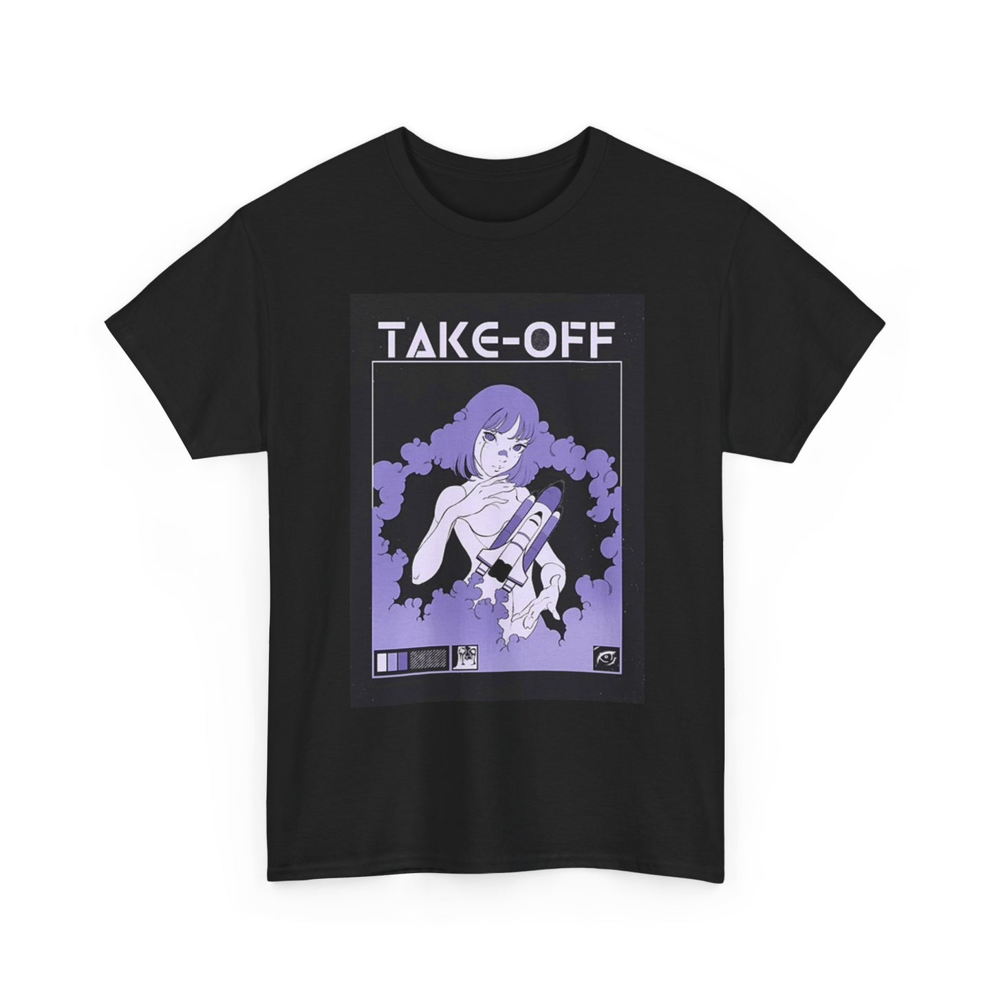 Takeoff Anime Graphic T Shirt Cartoon Hentai Waifu Unisex Heavy Cotton Tee