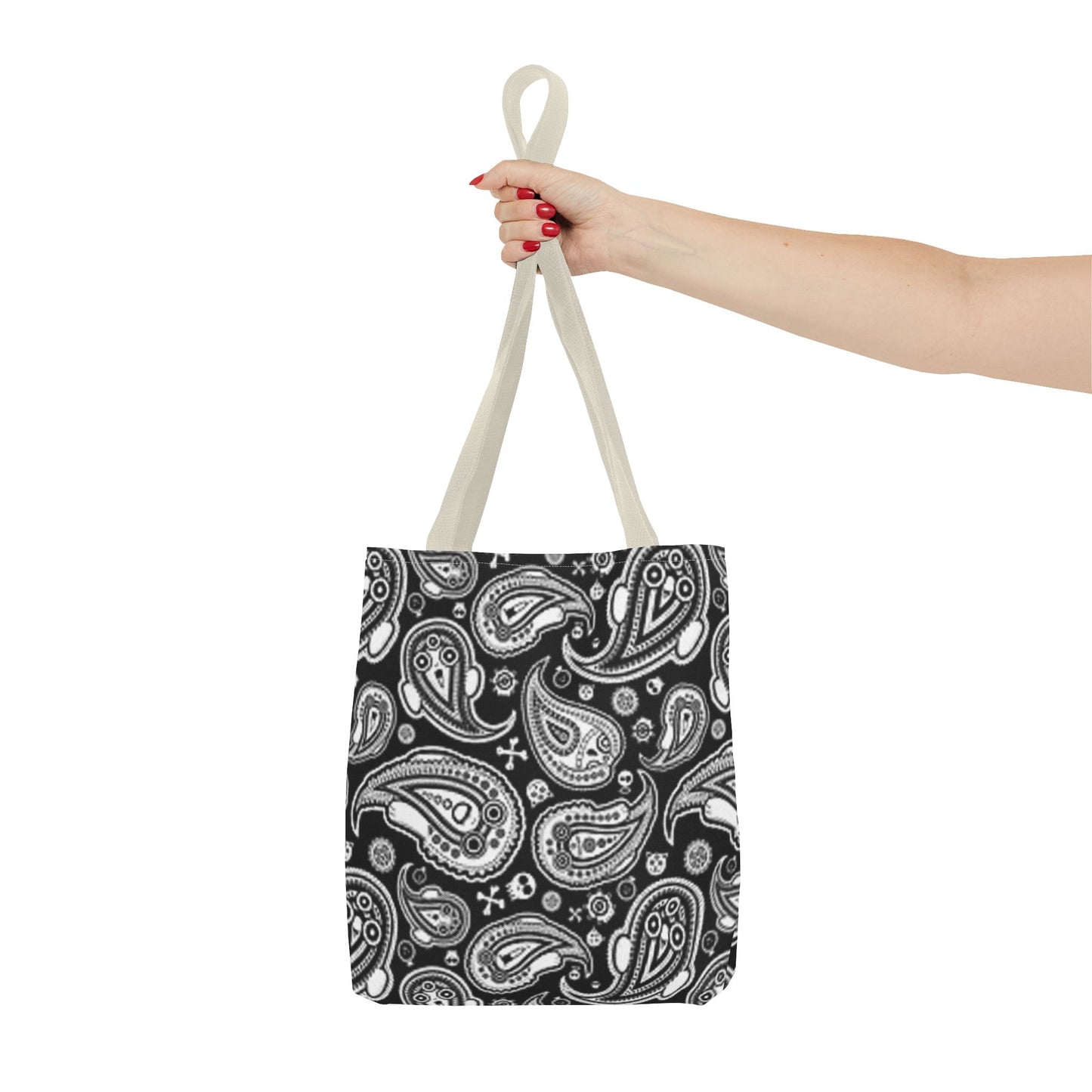 Black Paisley Multi Color BRAND NEW MODERN Tote Bag (AOP)