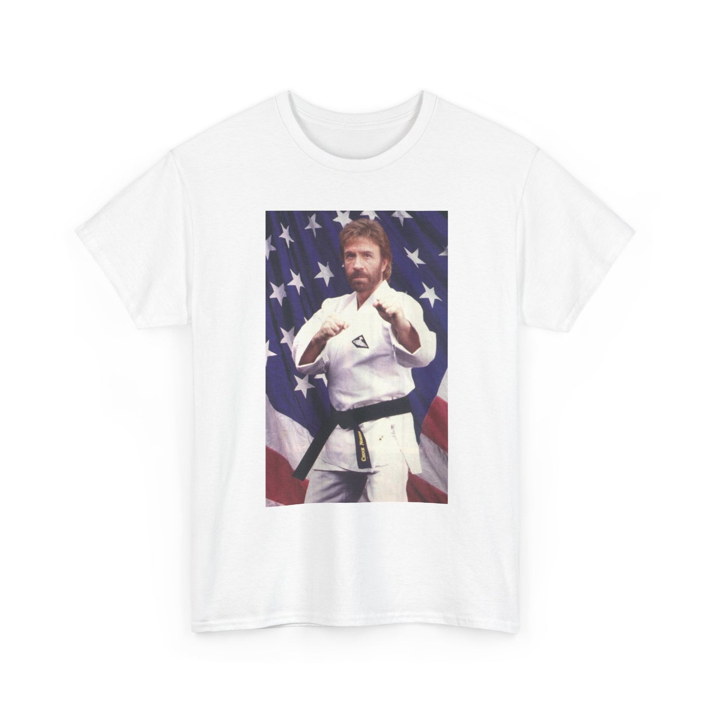 American Flag Chuck Norris Graphic T Shirt NEW Cotton Tee Gift