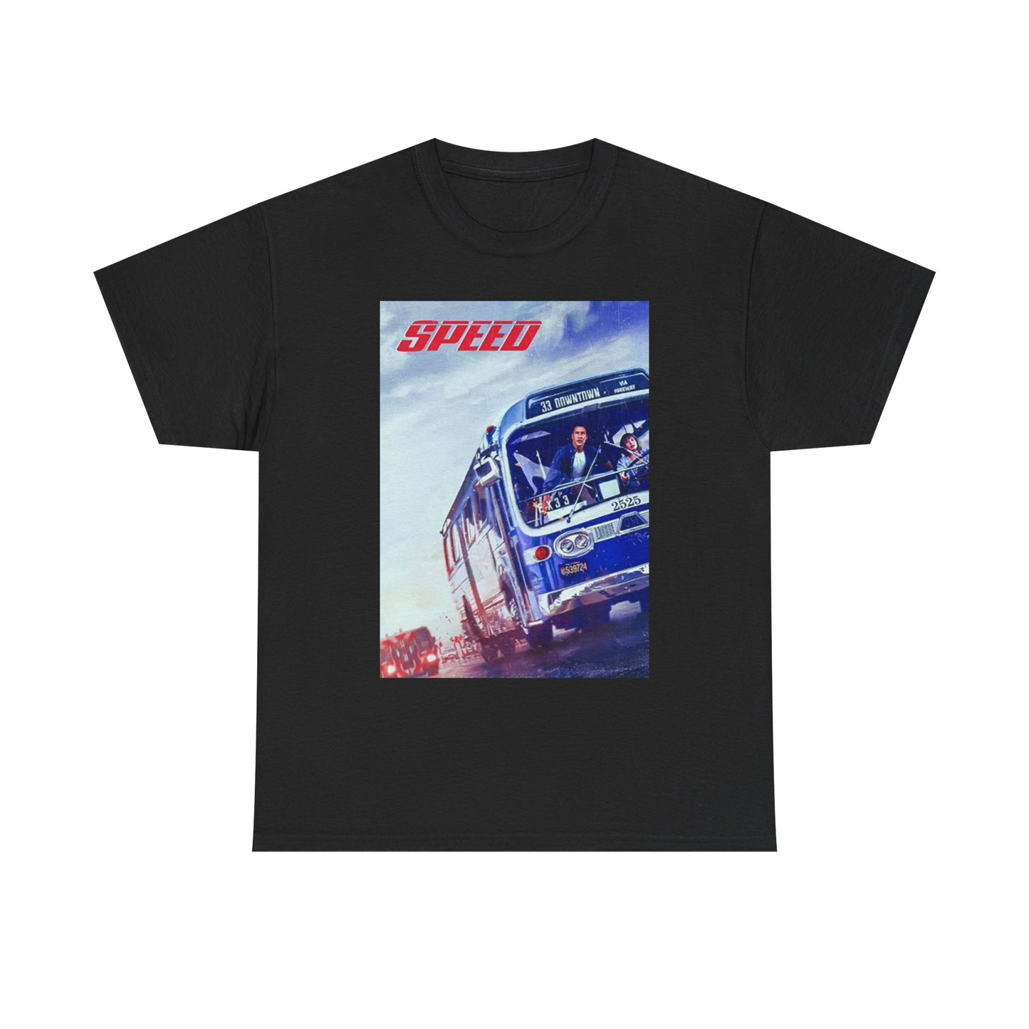 Speed Graphic T Shirt Vintage Poster Movie Retro Unisex Heavy Cotton Tee