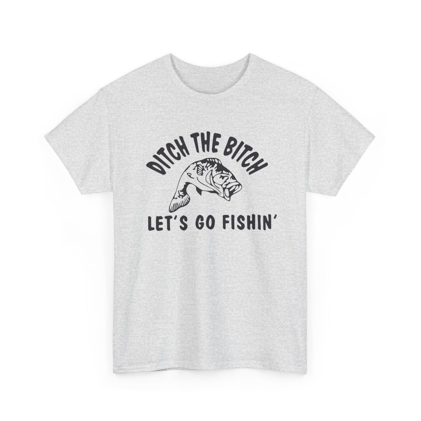 Lets Go Fishing Funny Graphic T Shirt NEW ADULT TEE VINTAGE