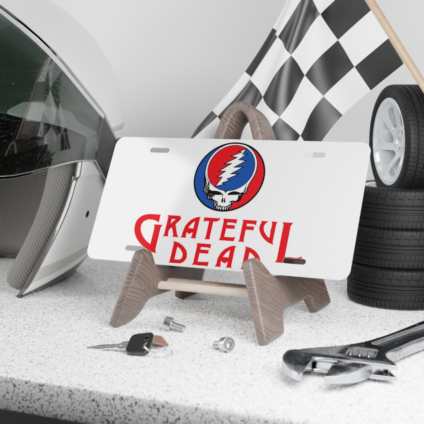 Grateful Dead Vintage Retro Groovy Vanity License Plate