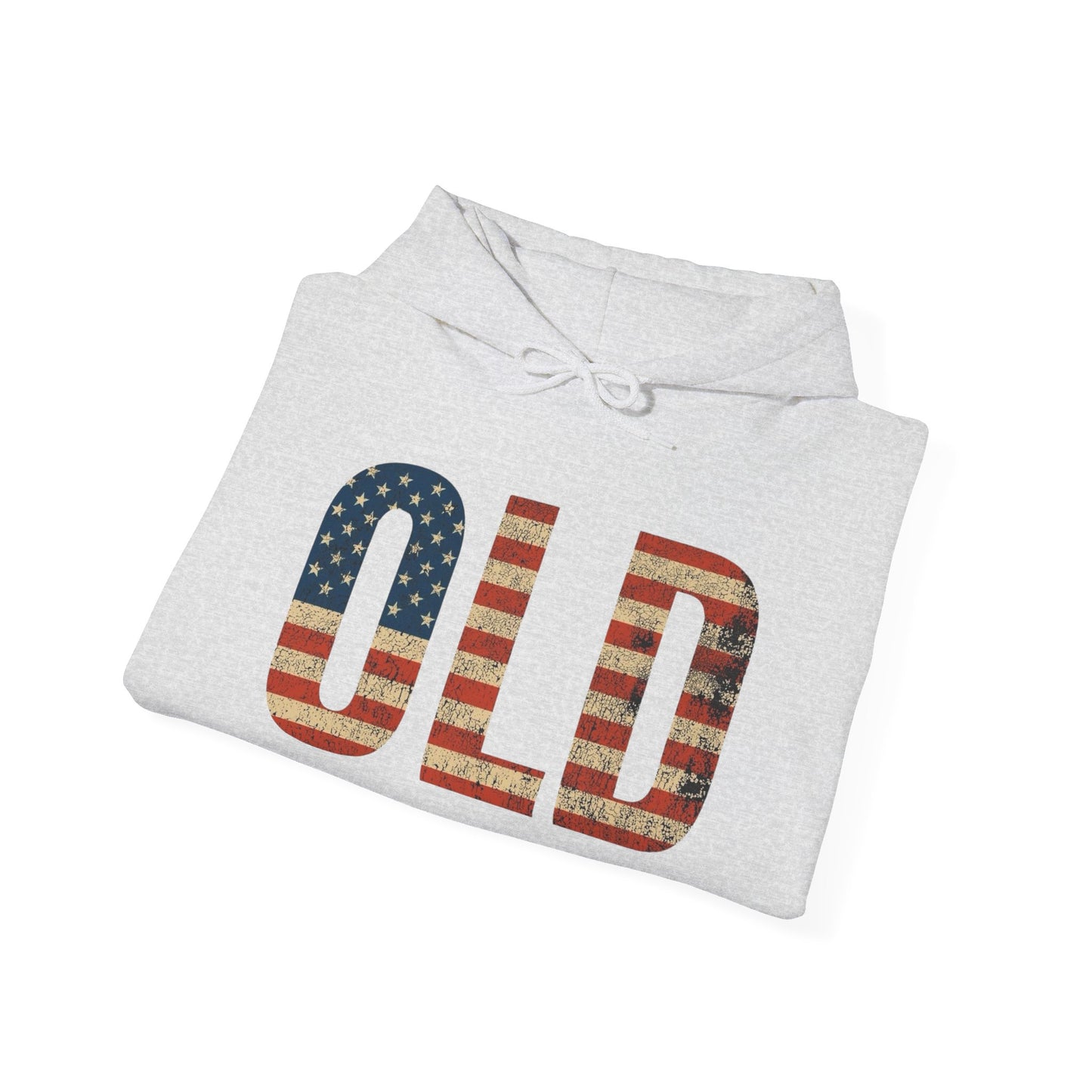OLD American Flag Retro Graphic Hoodie Men's Heavy Blend™ Hooded Sweatshirt