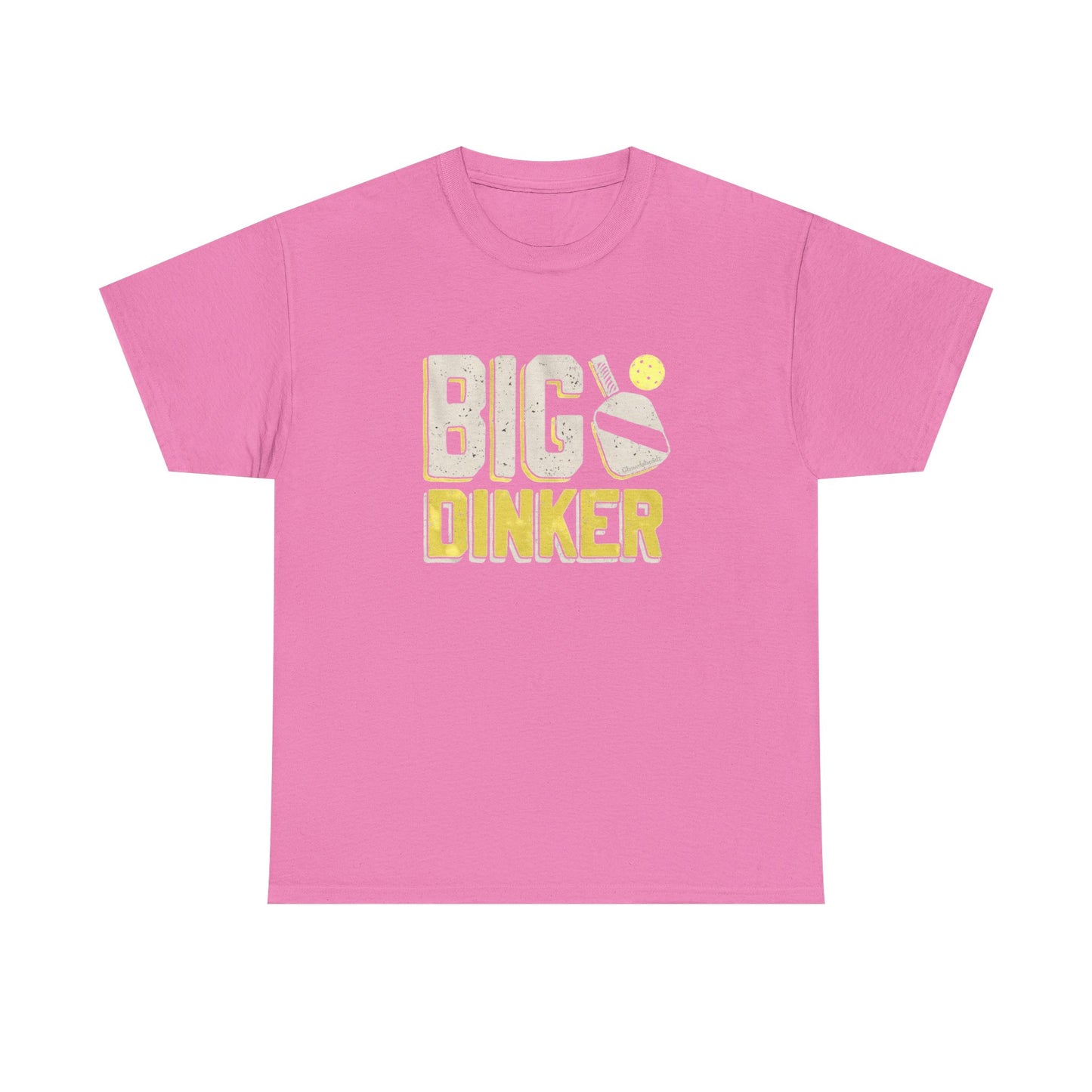 Big Dinker Pickle Ball Graphic T Shirt NEW Unisex Heavy Cotton Tee