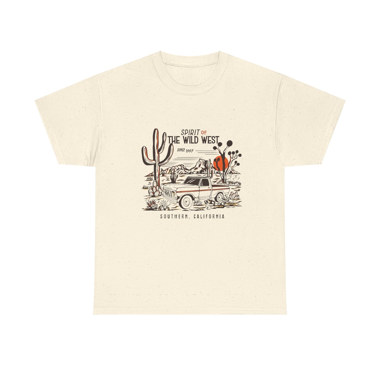 Spirit Of The Wild West Graphic T Shirt Unisex Heavy Cotton Tee