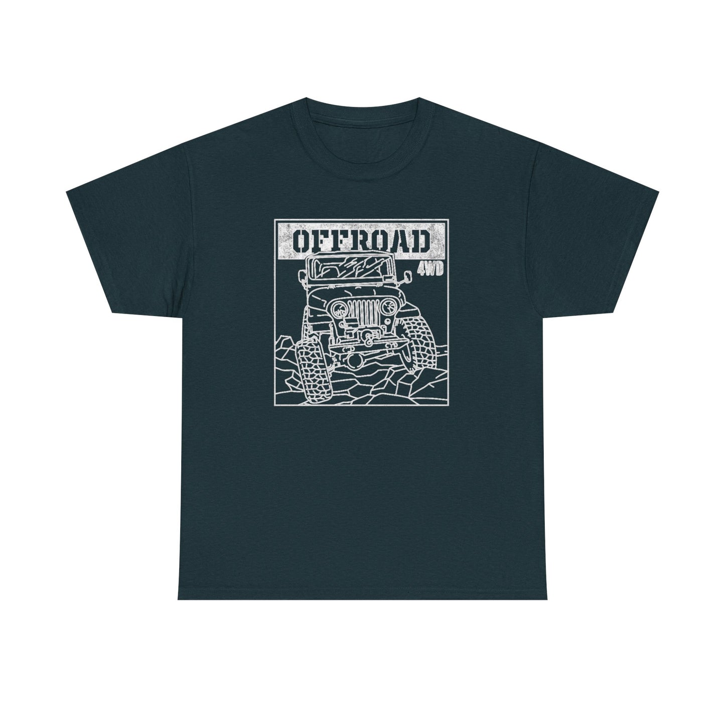 Offroad 4wd Retro Trailboss Graphic T Shirt NEW Unisex Heavy Cotton Tee