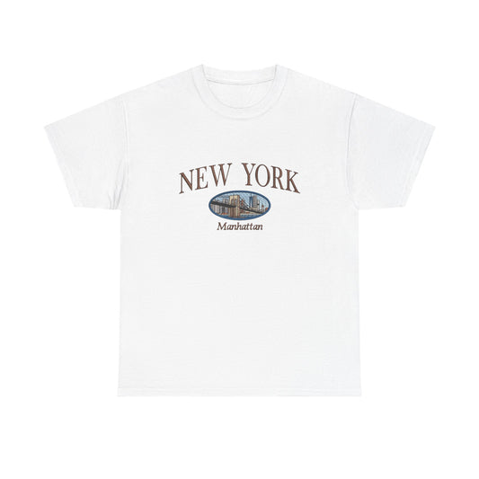 New York Manhattan Graphic T Shirt NEW Unisex Heavy Cotton Tee