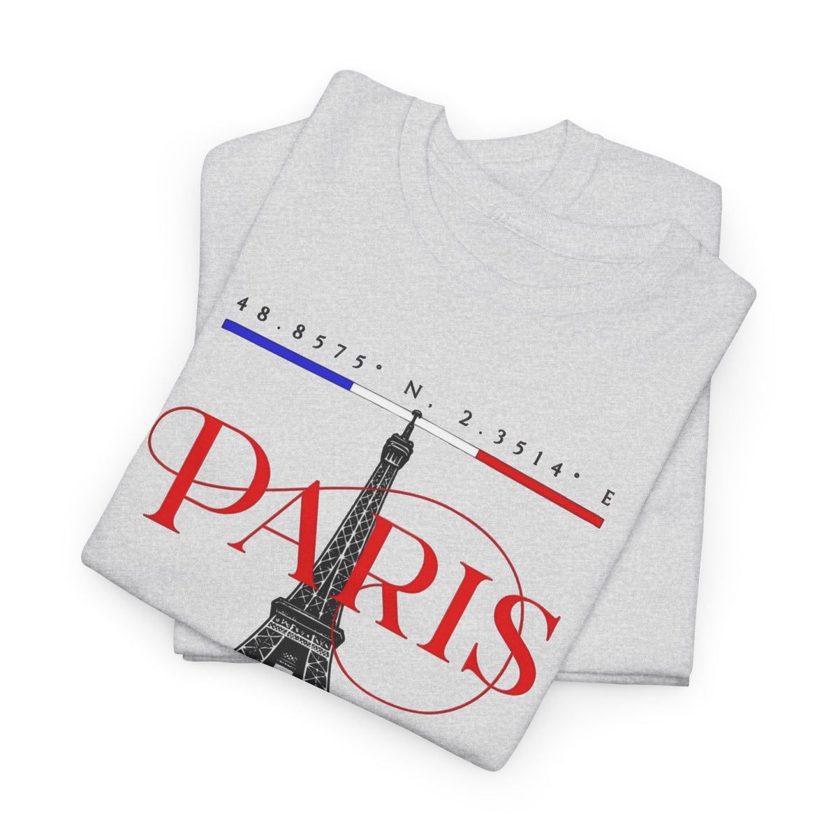 Paris Love Repeat Graphic T Shirt Men's Heavy Cotton Tee